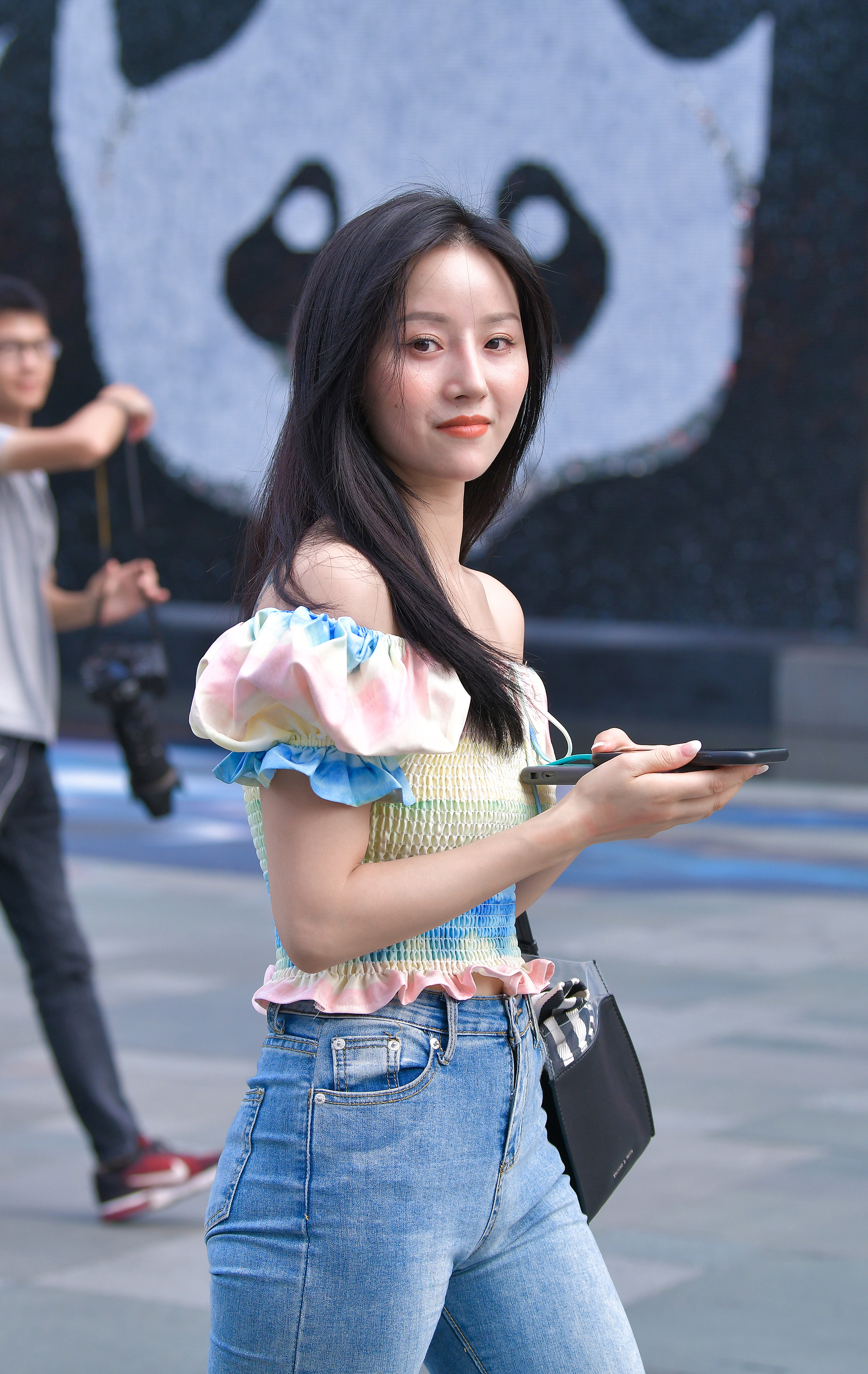  街拍鸭,魔镜街拍,,美女,街拍,写真套图,Youmi尤蜜