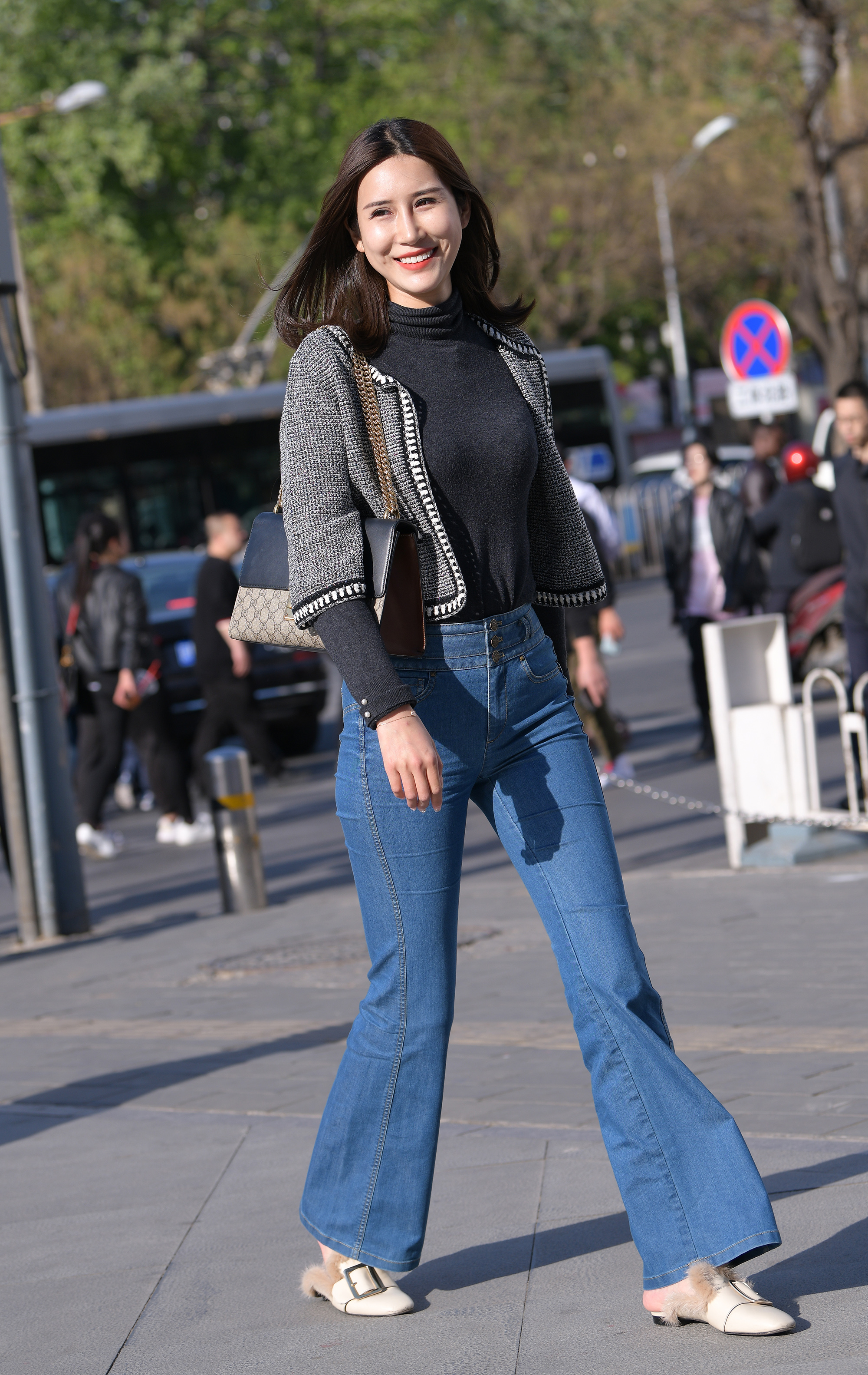  街拍鸭,魔镜街拍,,美女,街拍,写真套图,KM工作室