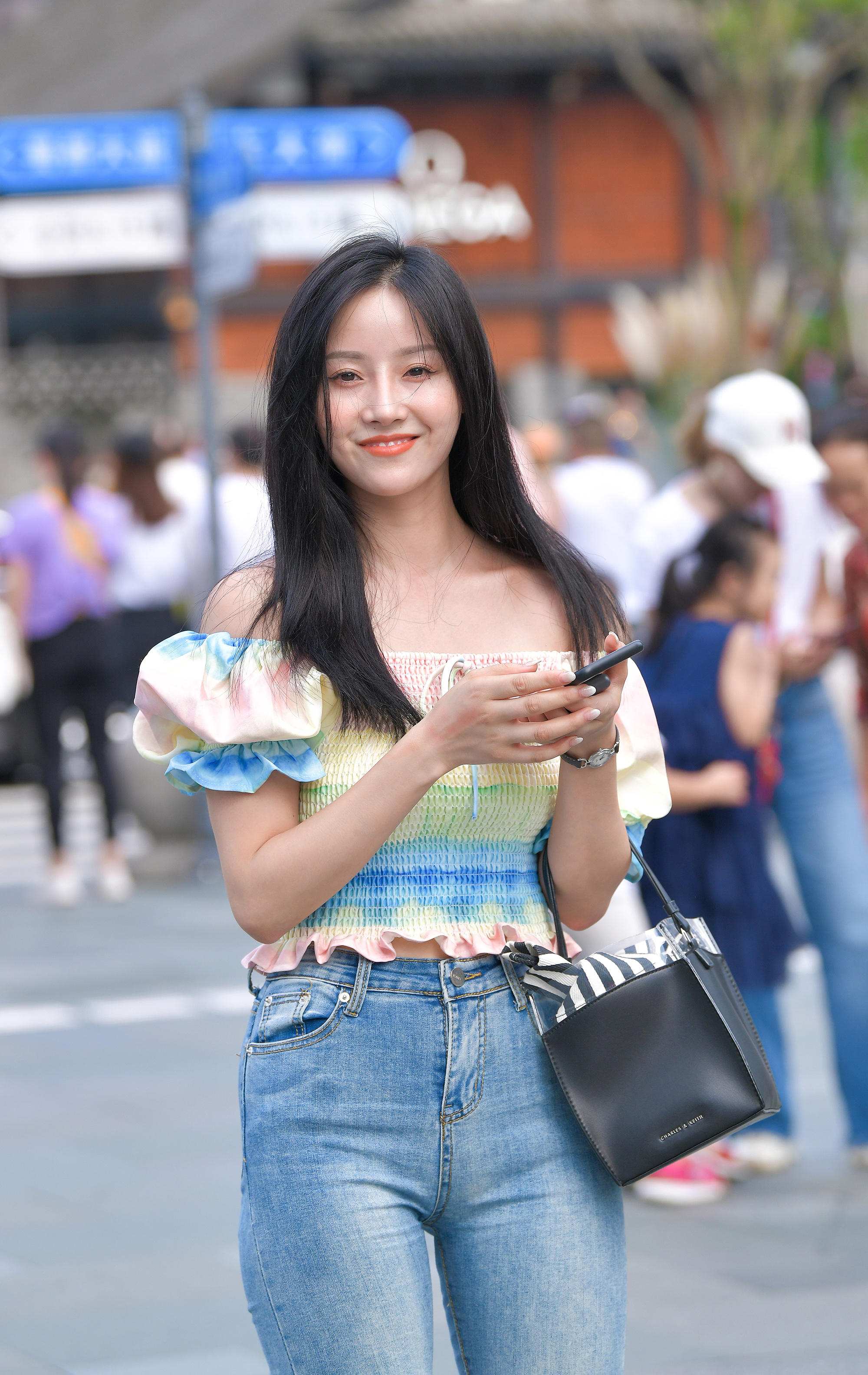  街拍鸭,魔镜街拍,,熟女,街拍,写真套图,这个泡泡就是逊啦