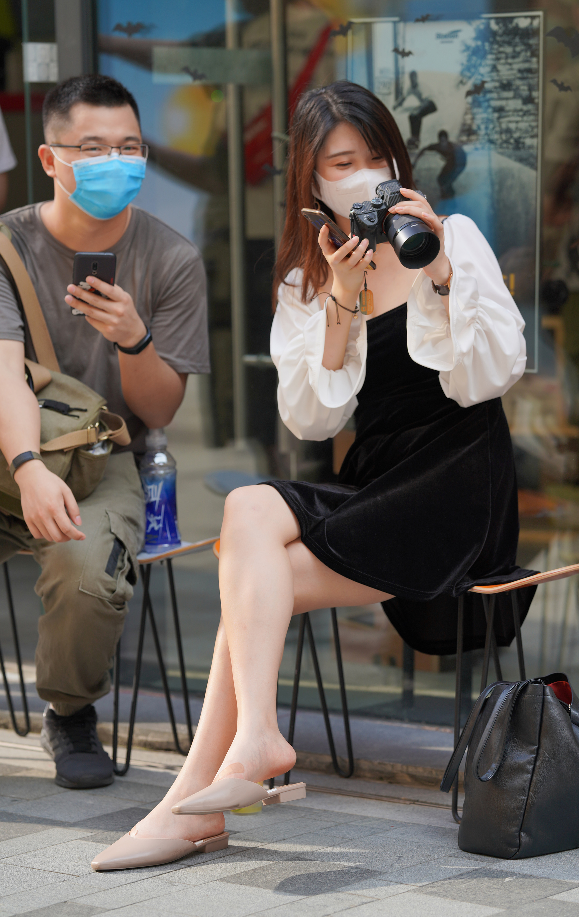  魔镜街拍,裙装,人妻,街拍,写真套图,我丝你想