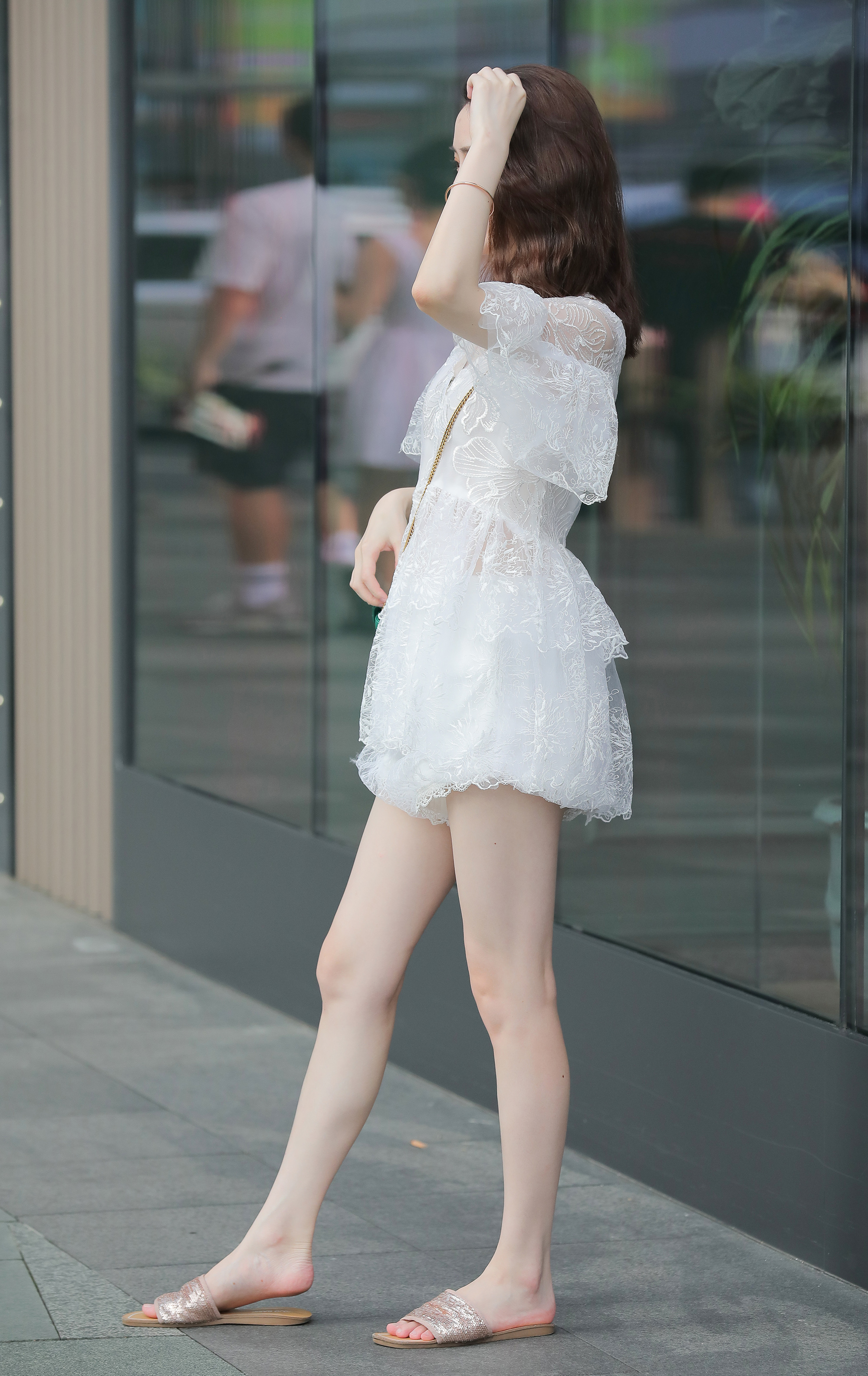  魔镜街拍,裙装,小姐姐,街拍,写真套图,袜涩写真