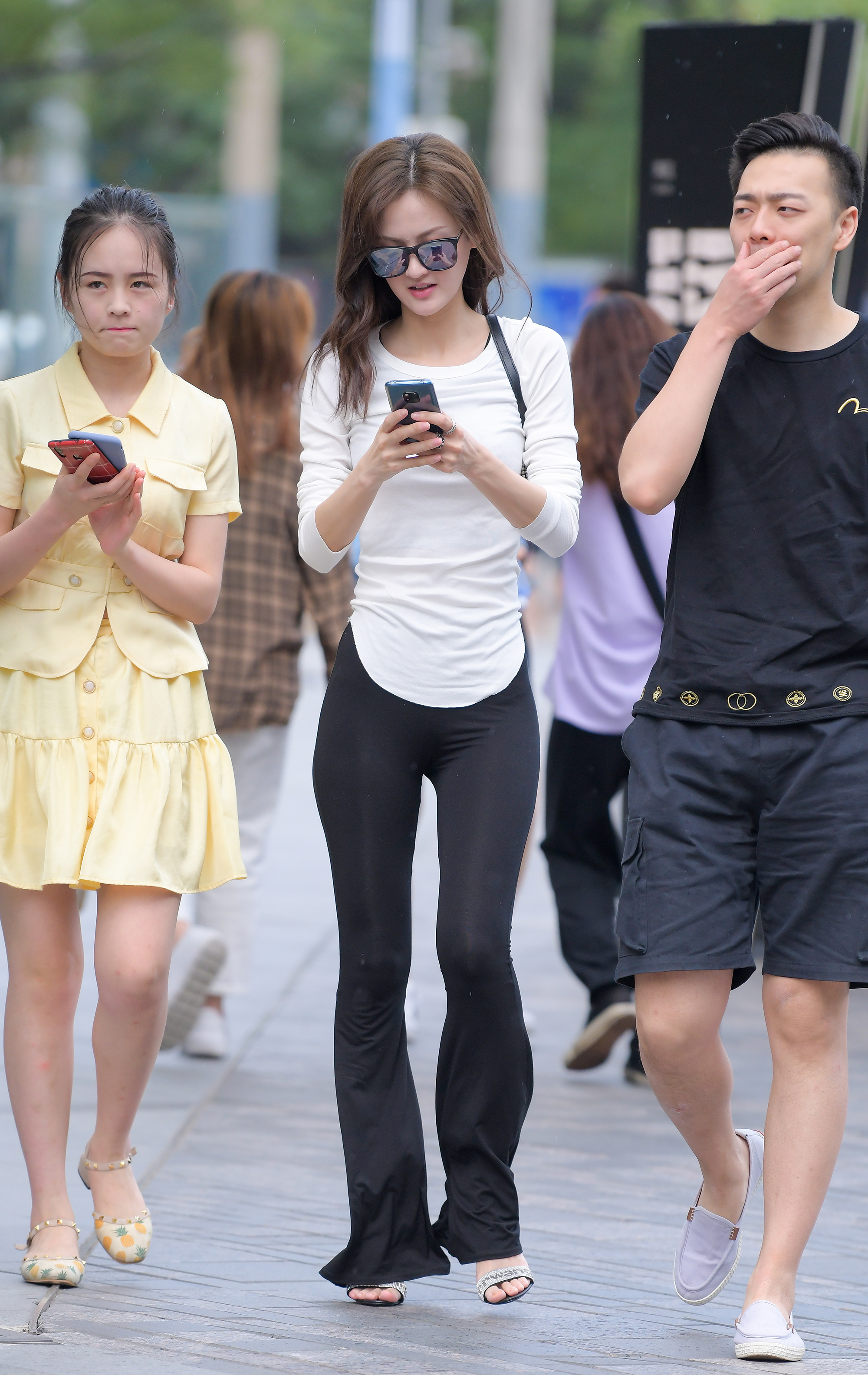  魔镜街拍,紧身裤,小姐姐,街拍,写真套图,Ely_eee