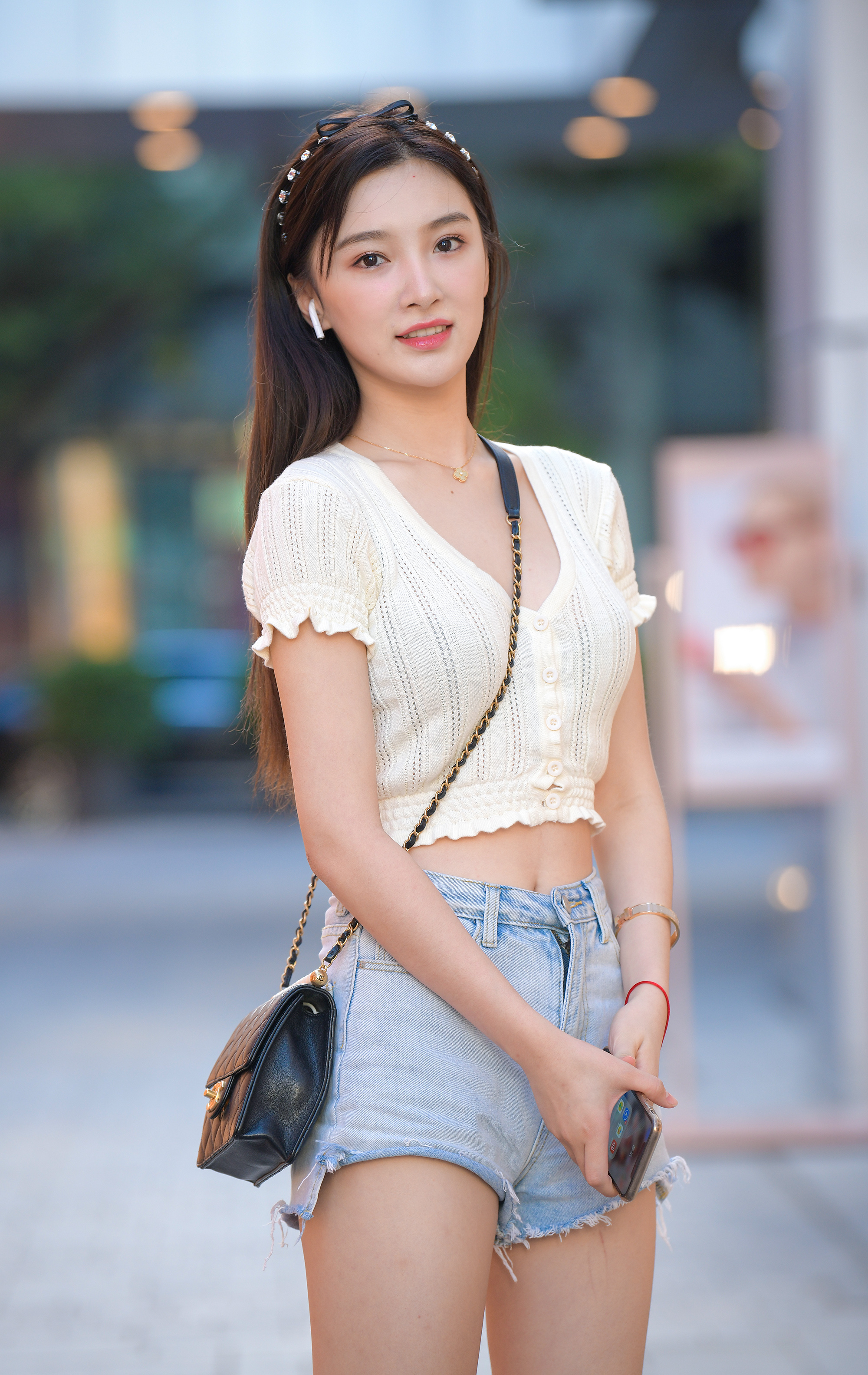  魔镜街拍,热裤,少妇,街拍,写真套图,G44不会受伤