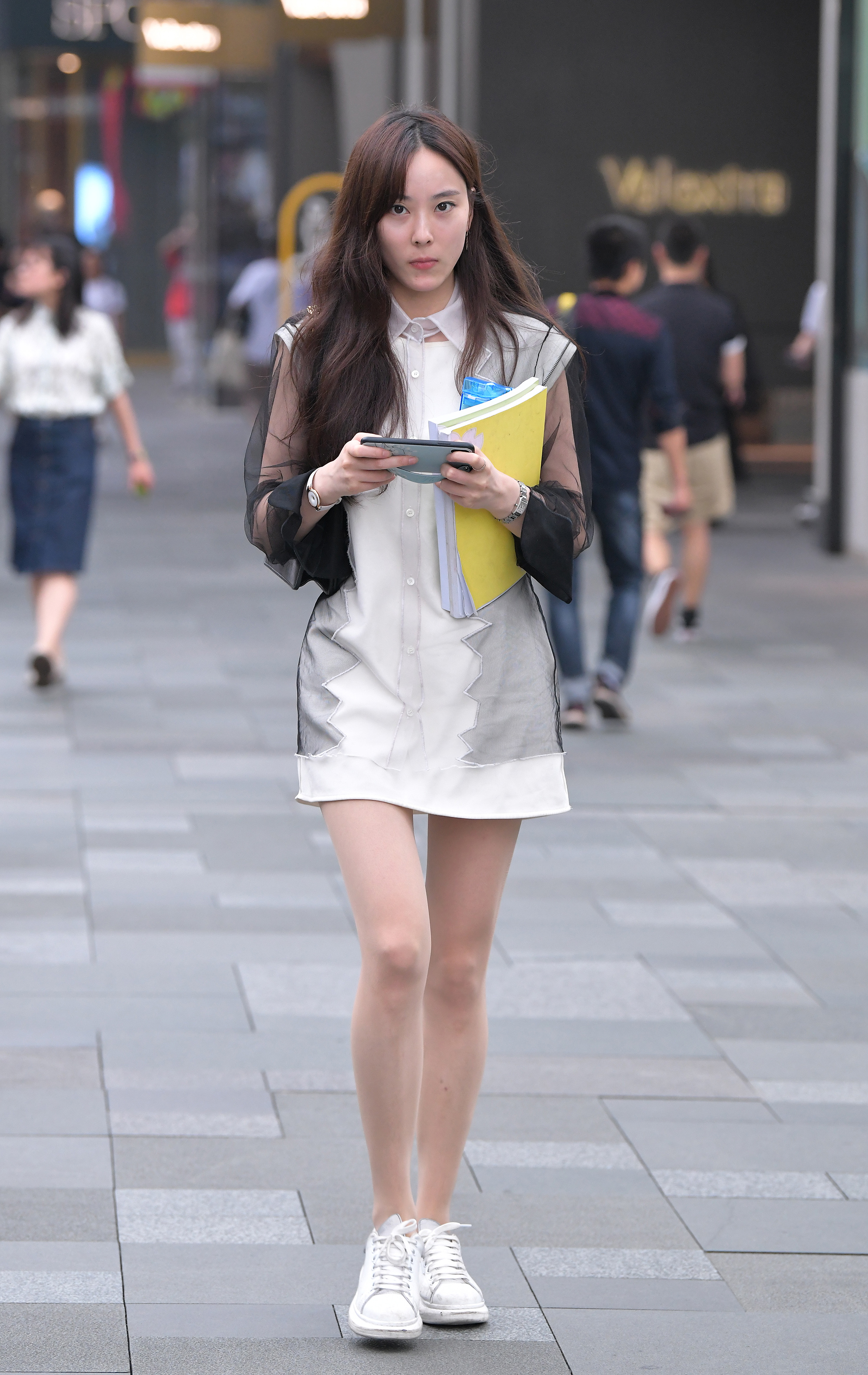  魔镜街拍,丝袜,裙装,美女,街拍,写真套图,五更百鬼