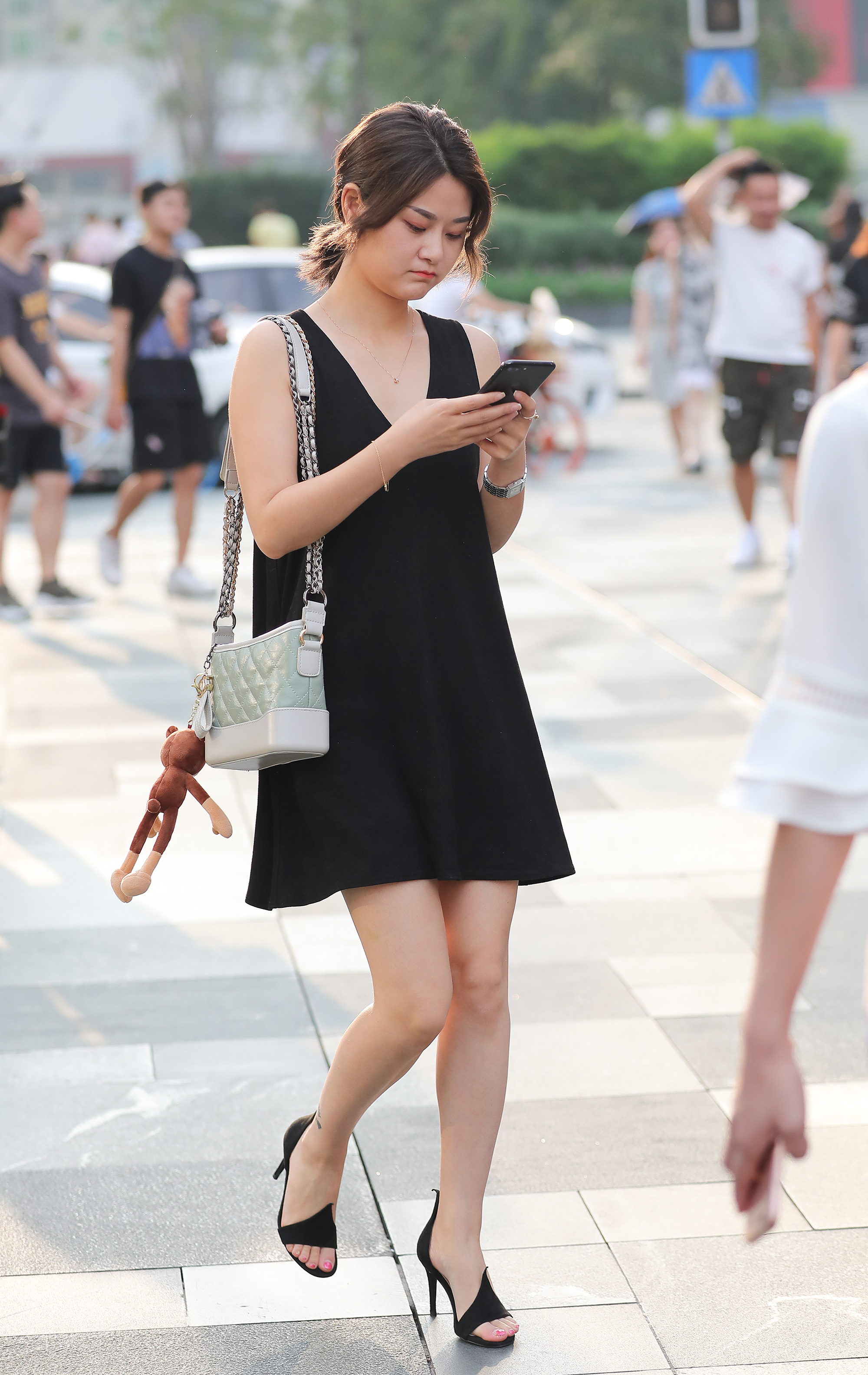  魔镜街拍,裙装,小姐姐,街拍,写真套图,初夏女神