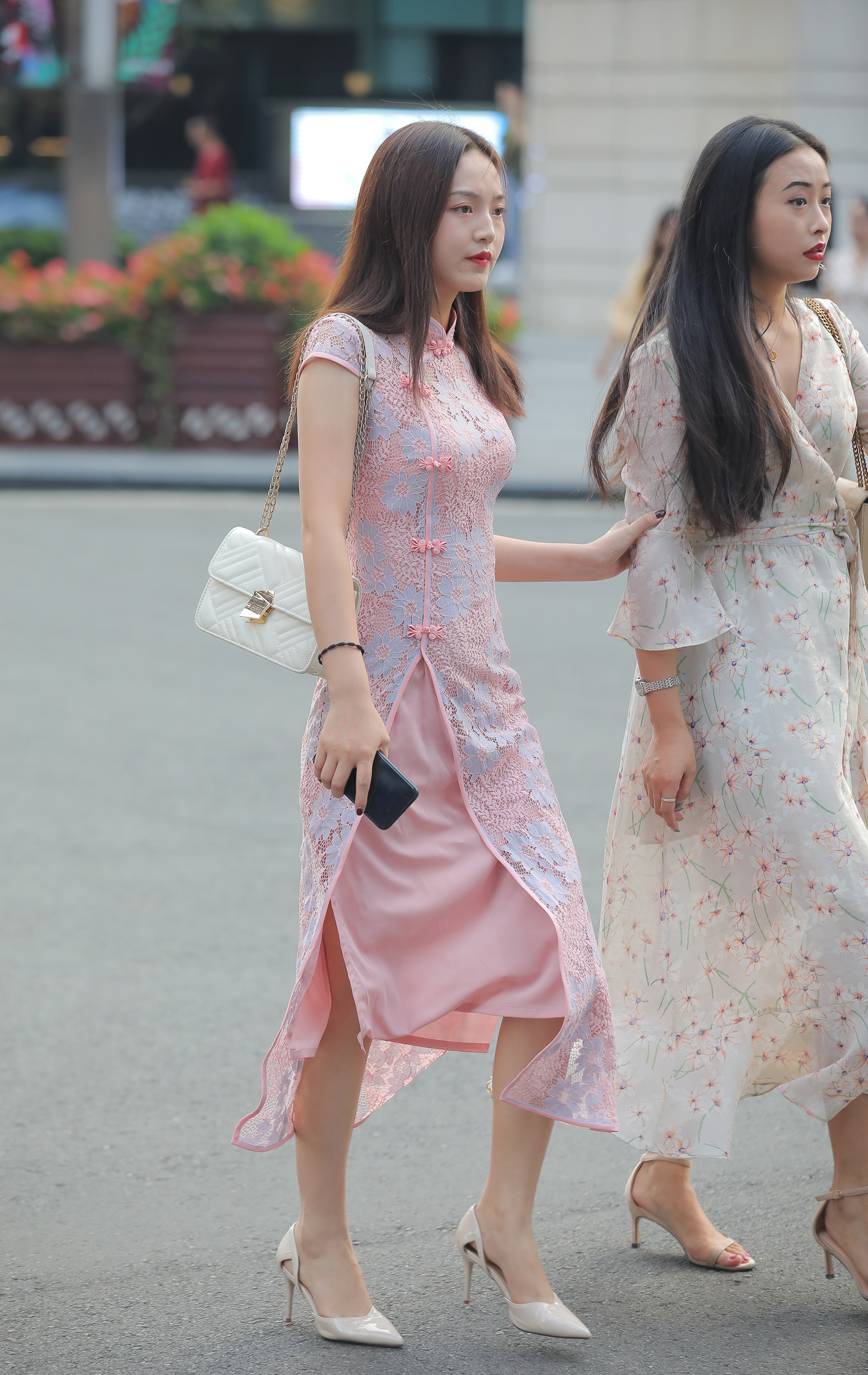  魔镜街拍,裙装,少妇,街拍,写真套图,大西瓜爱牙膏