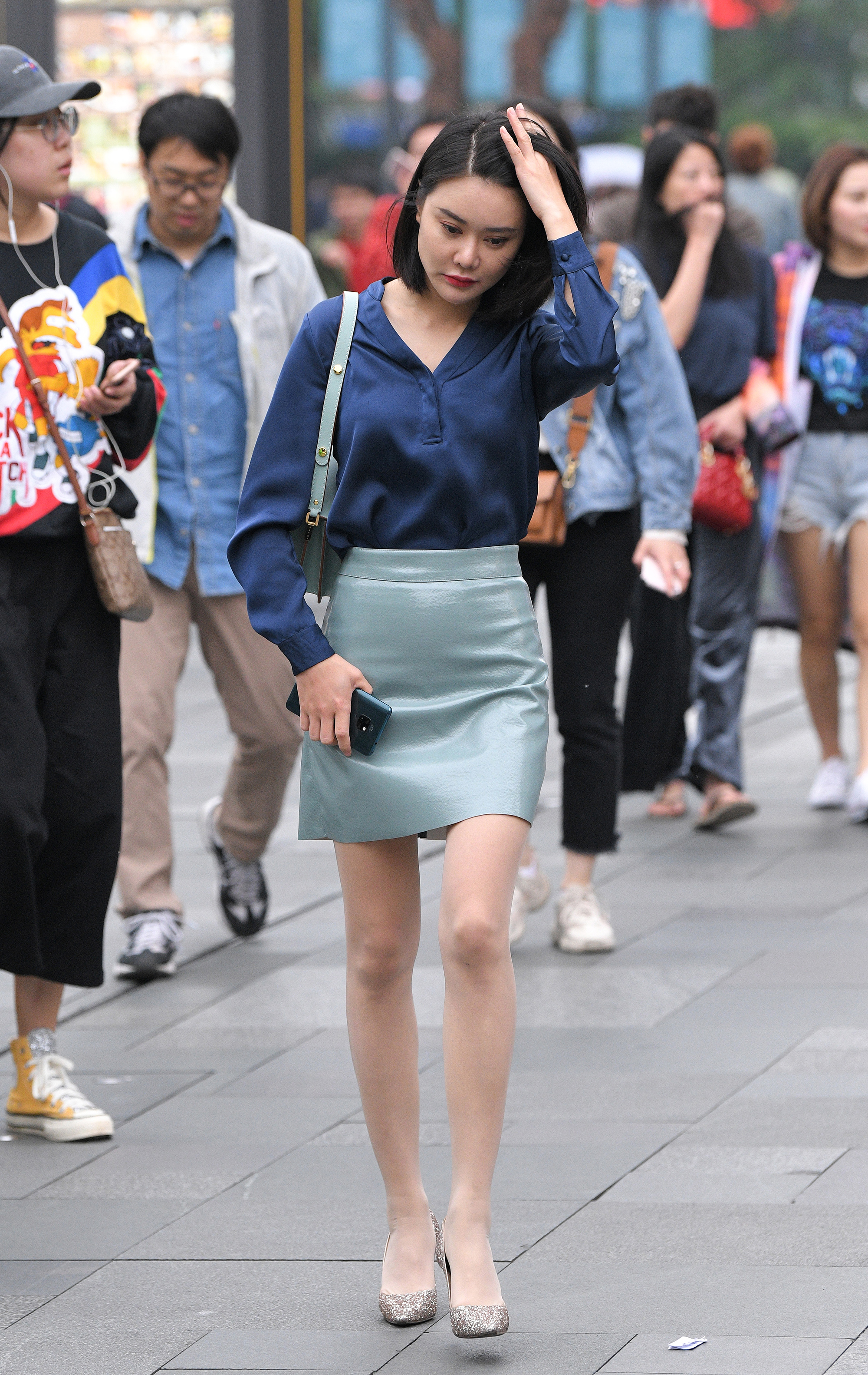  魔镜街拍,丝袜,裙装,熟女,街拍,写真套图,51MODO杂志