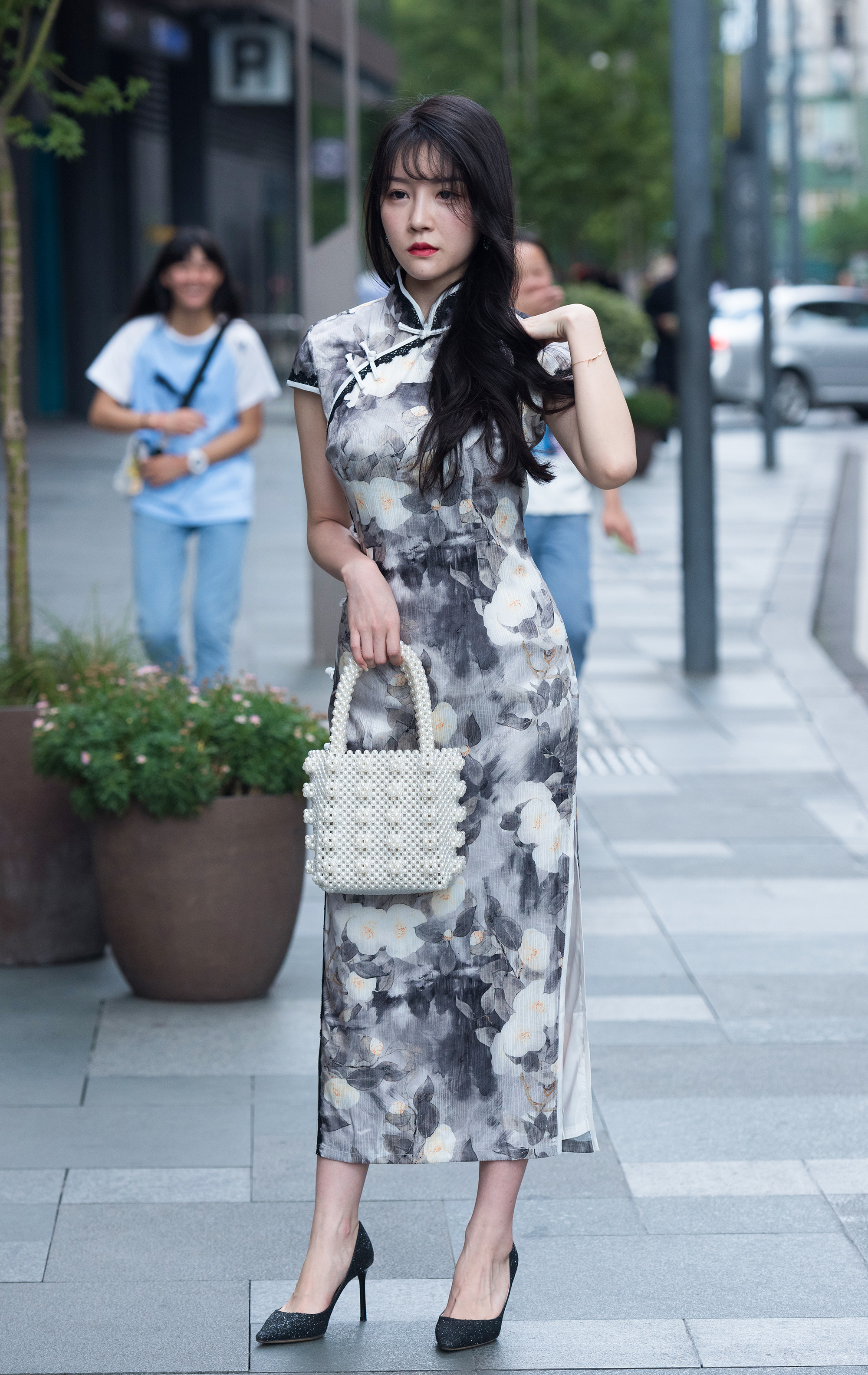  魔镜街拍,裙装,美女,街拍,写真套图,MintYe薄荷叶