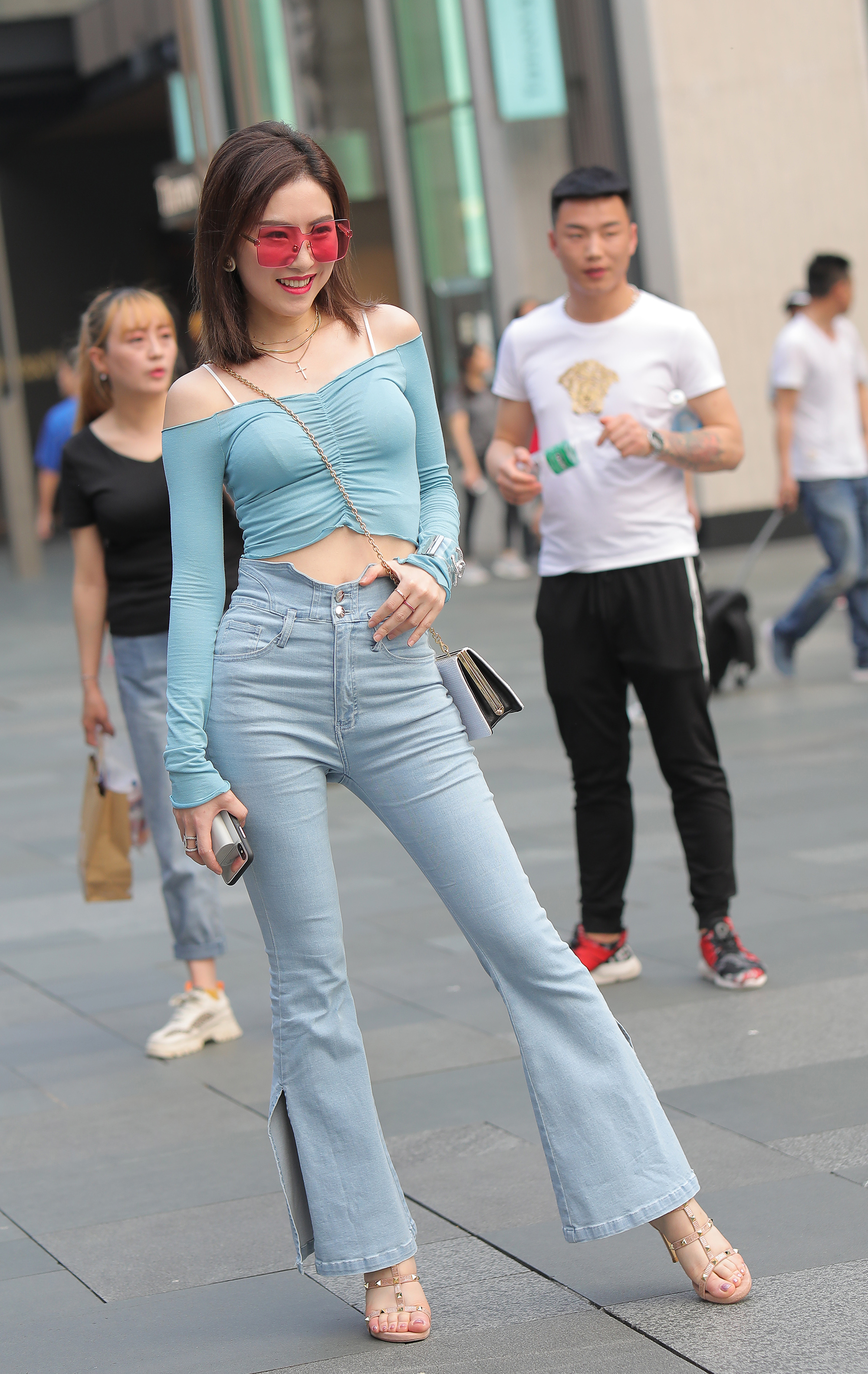  魔镜街拍,,美女,街拍,写真套图,yui金鱼