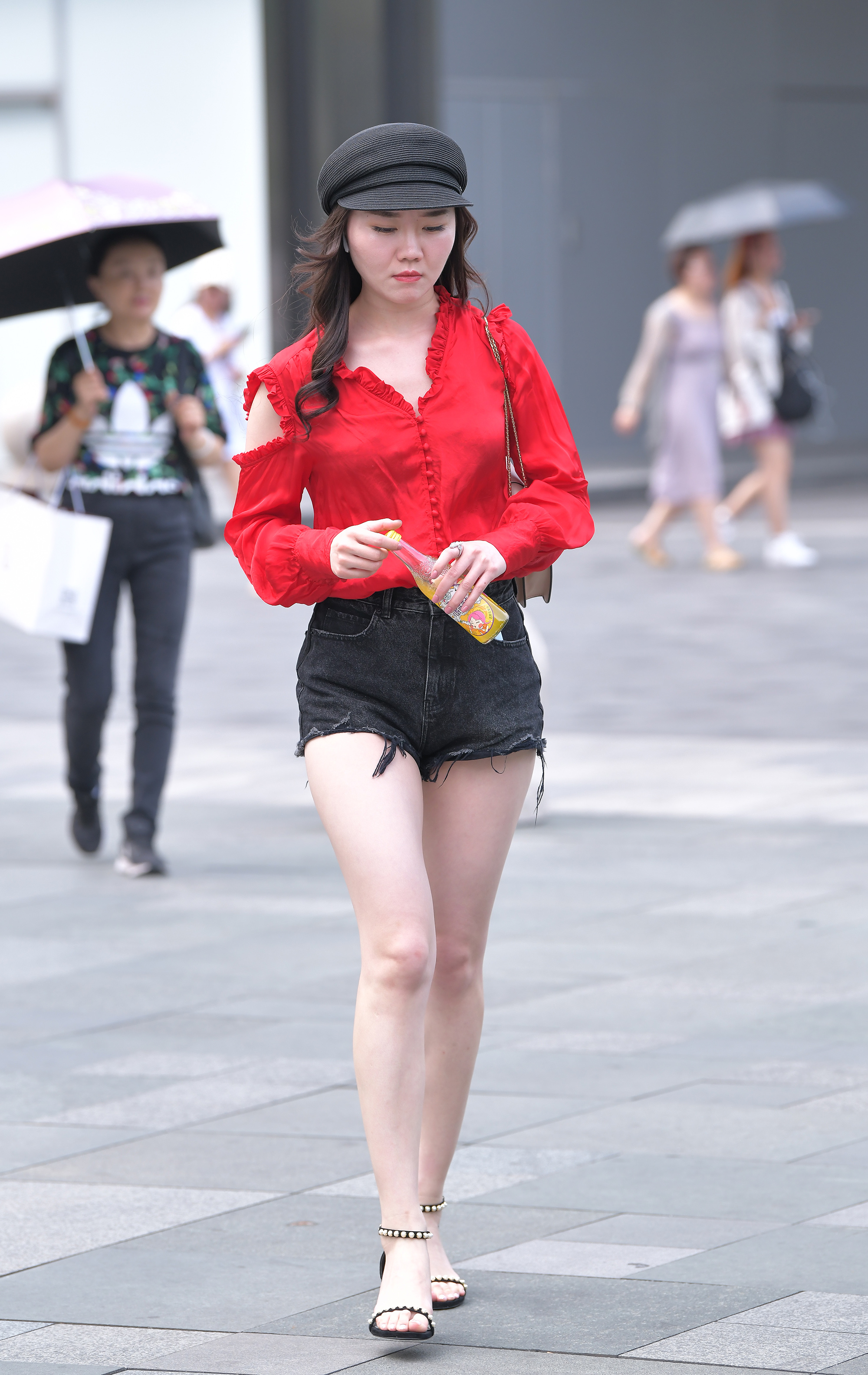  魔镜街拍,热裤,小姐姐,街拍,写真套图,Ely_eee