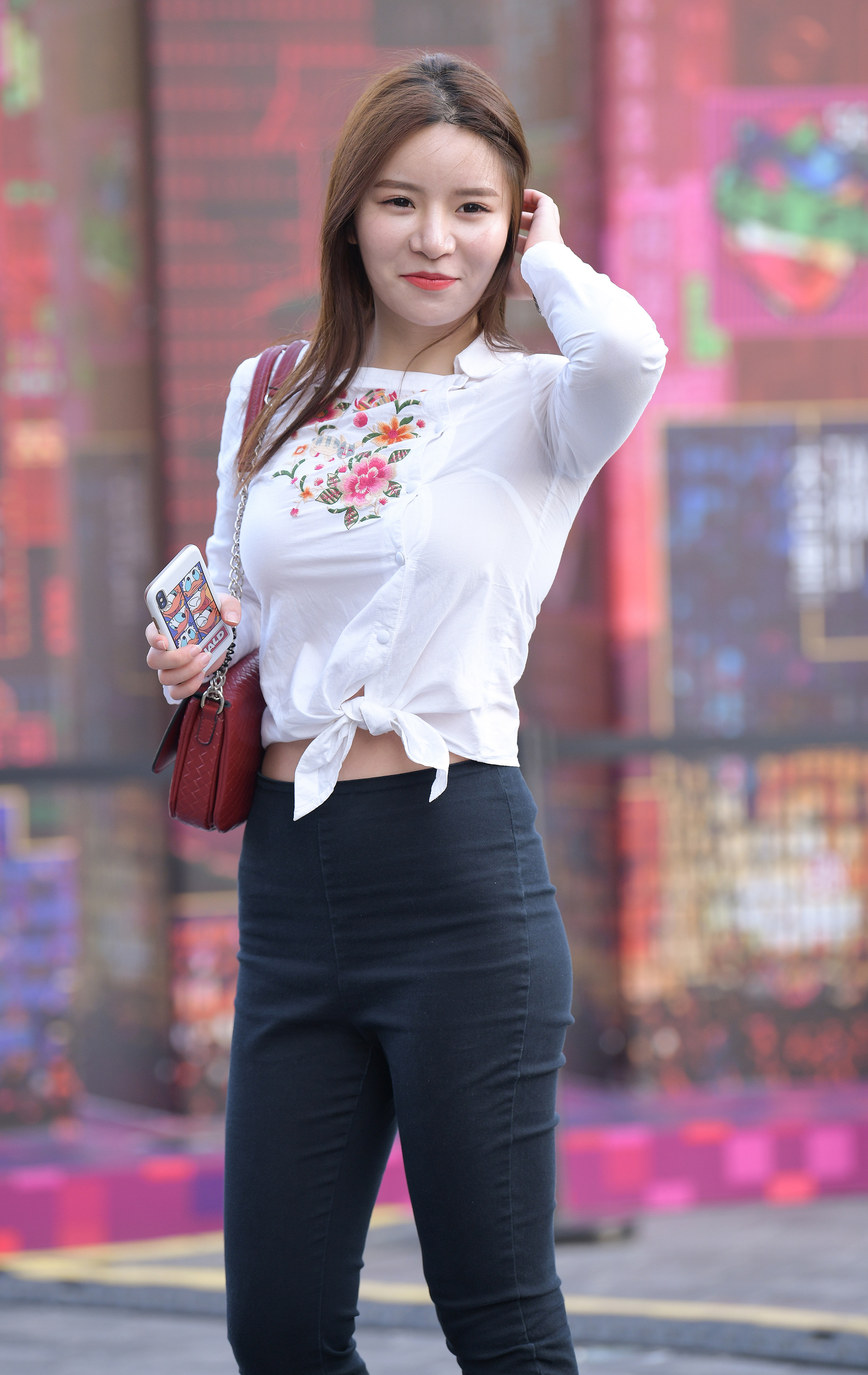  魔镜街拍,紧身裤,熟女,街拍,写真套图,YITUYU艺图语