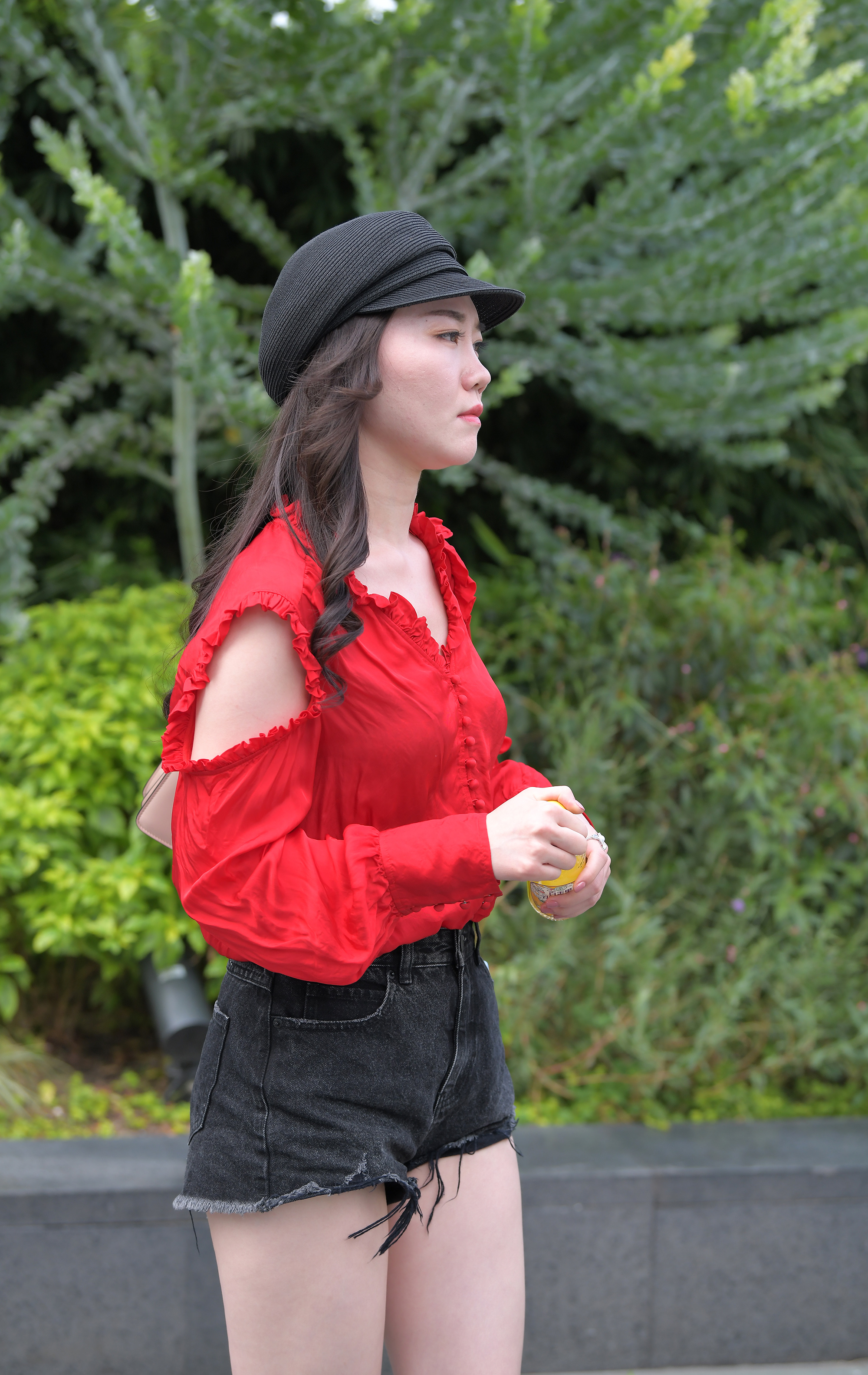  魔镜街拍,热裤,熟女,街拍,写真套图,MyGirl美媛馆