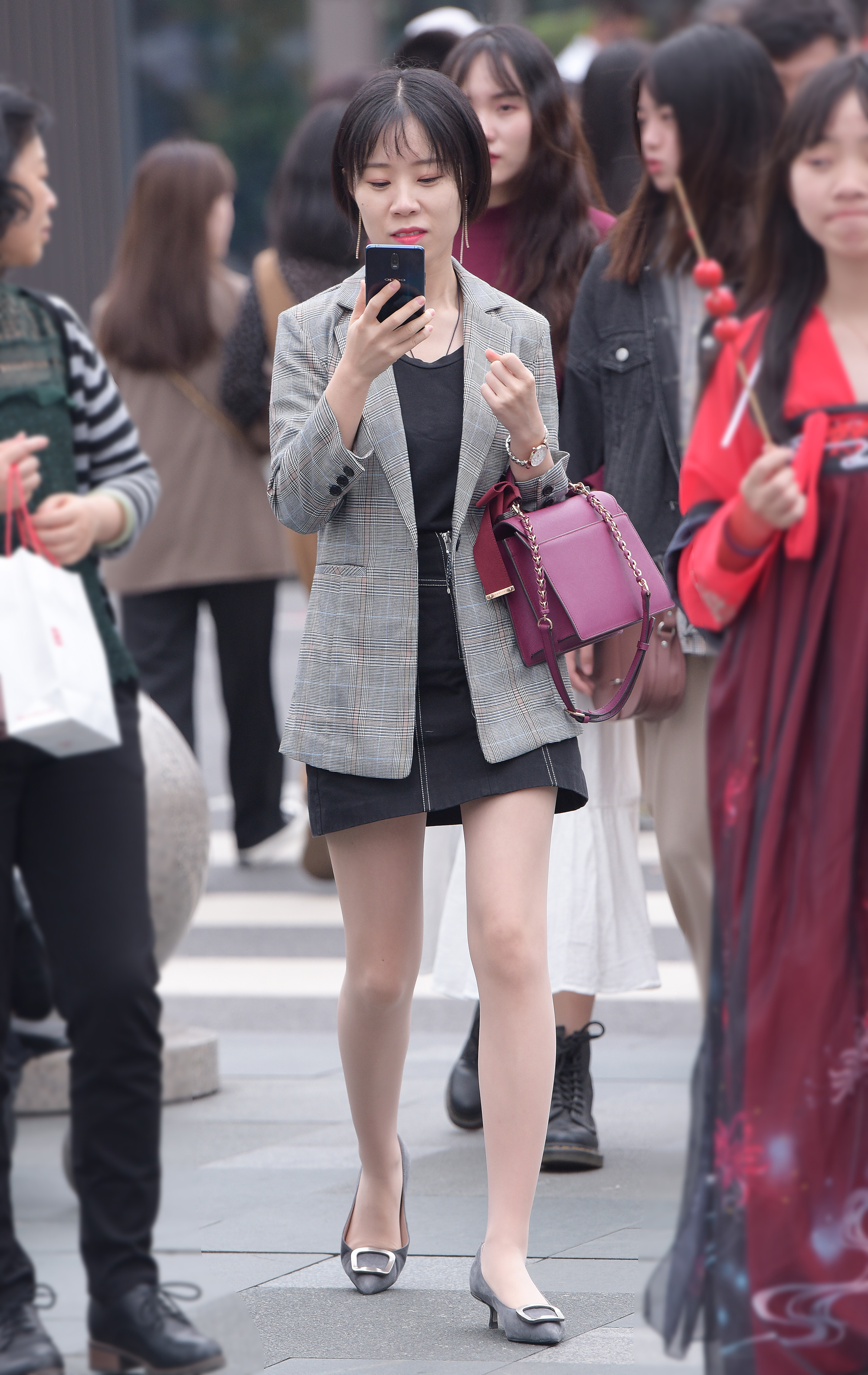  魔镜街拍,丝袜,裙装,少妇,街拍,写真套图,誉铭传媒