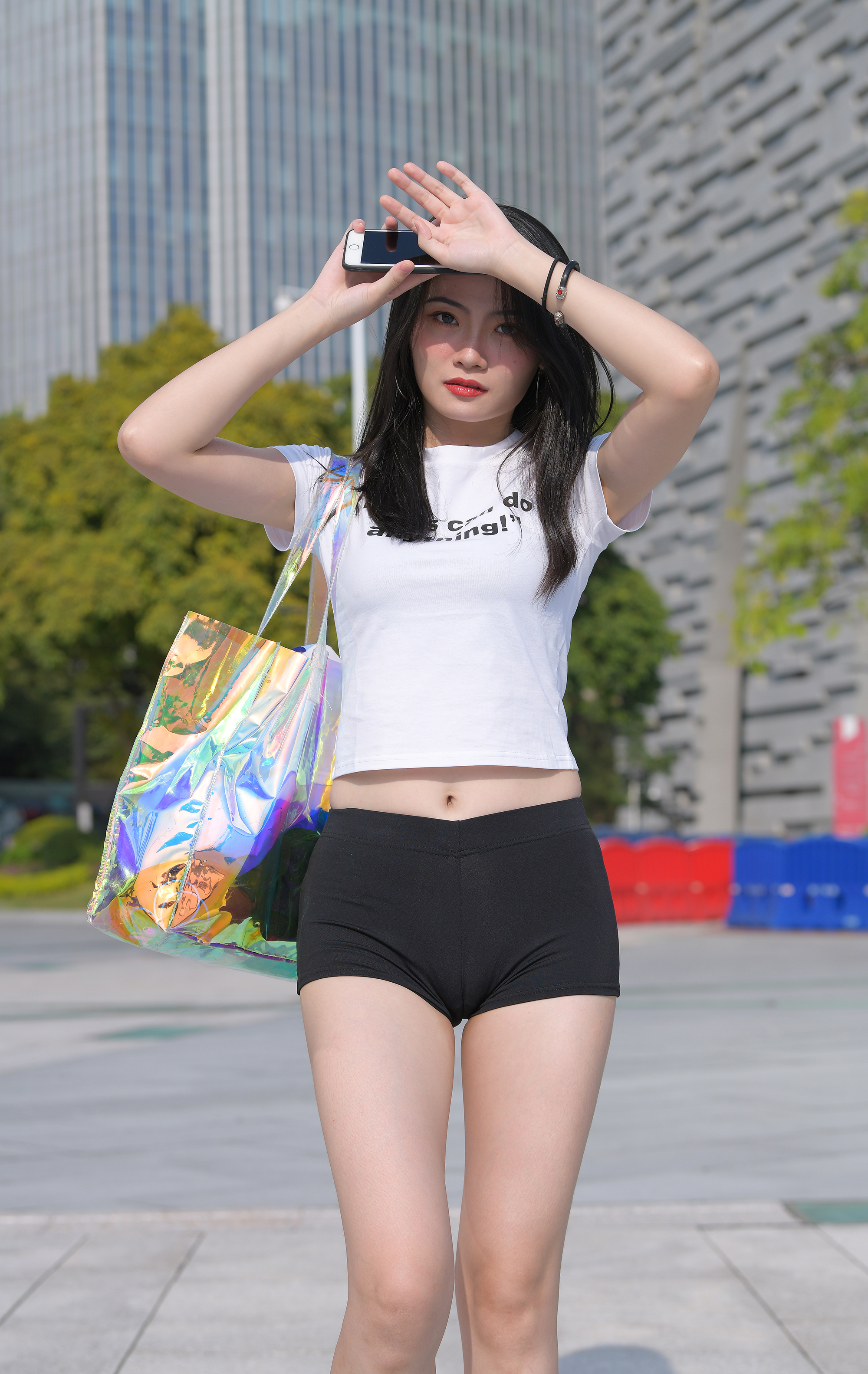  街拍鸭,魔镜街拍,紧身裤,少妇,街拍,写真套图,果咩酱w