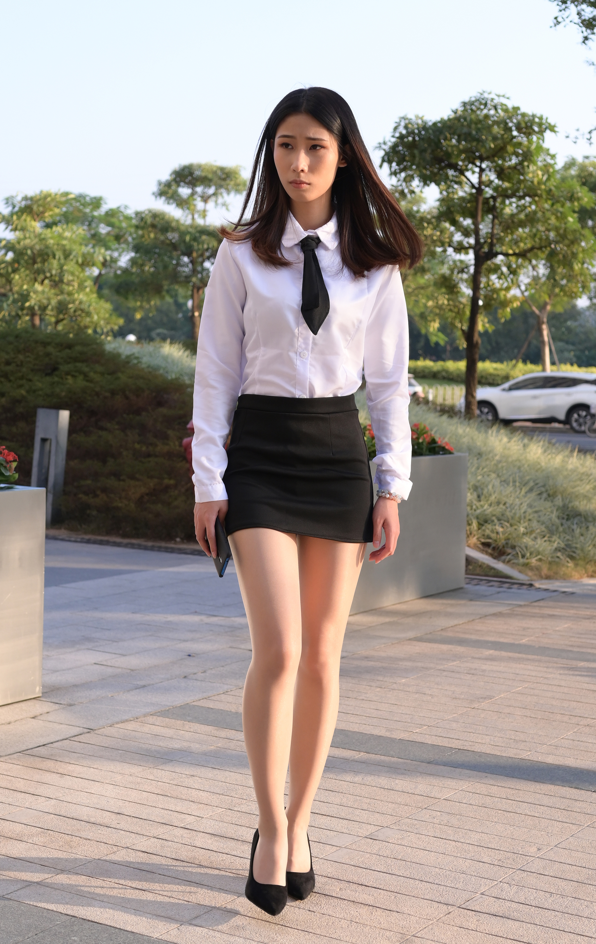  街拍鸭,魔镜街拍,丝袜,裙装,人妻,街拍,写真套图,丝慕GIRL