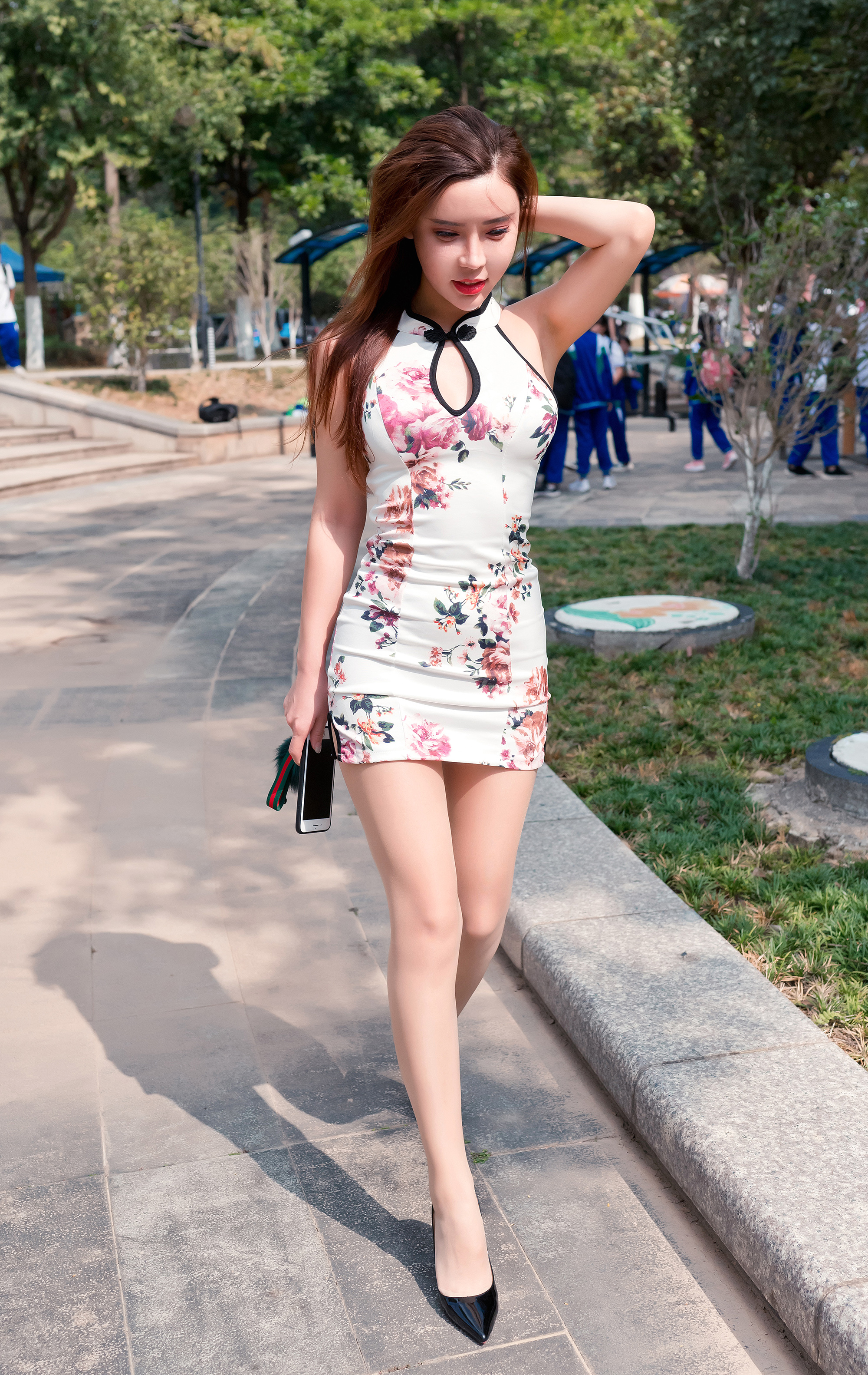 小青 街拍鸭,魔镜街拍,丝袜,裙装,美女,街拍,写真套图,六二二同学
