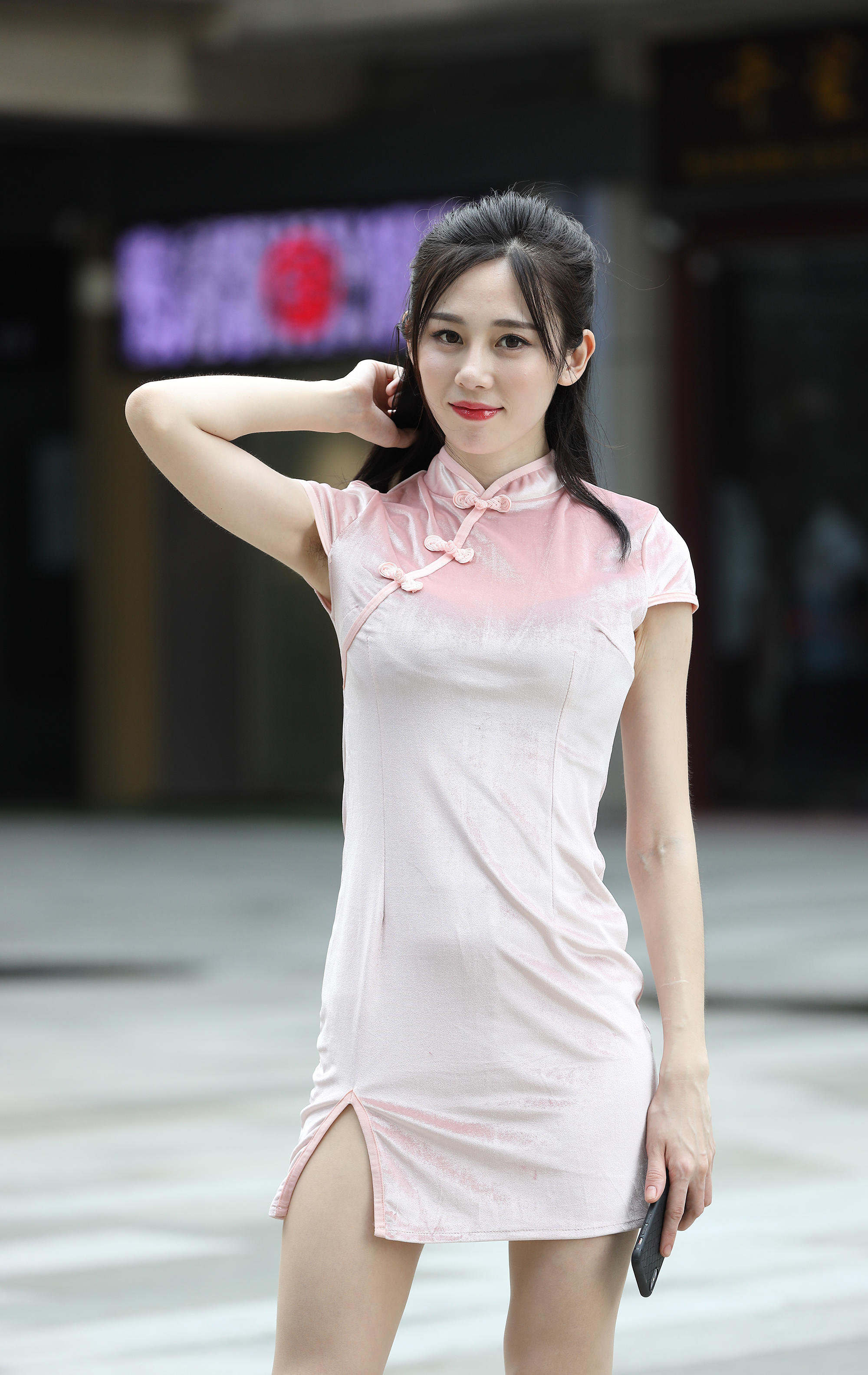  街拍鸭,魔镜街拍,丝袜,裙装,熟女,街拍,写真套图,YALAYI雅拉伊