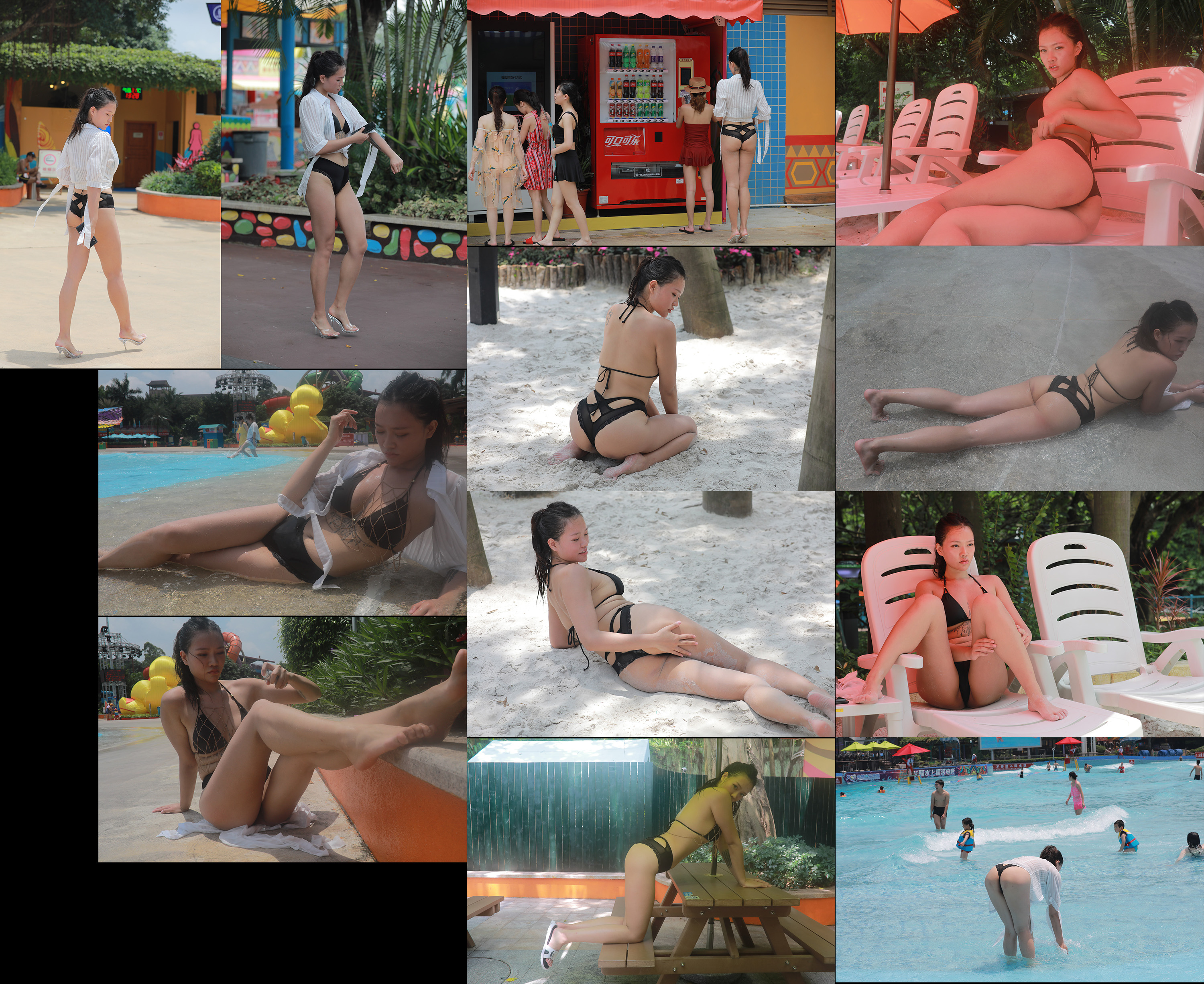  街拍鸭,魔镜街拍,泳装,少妇,街拍,写真套图,西尔酱