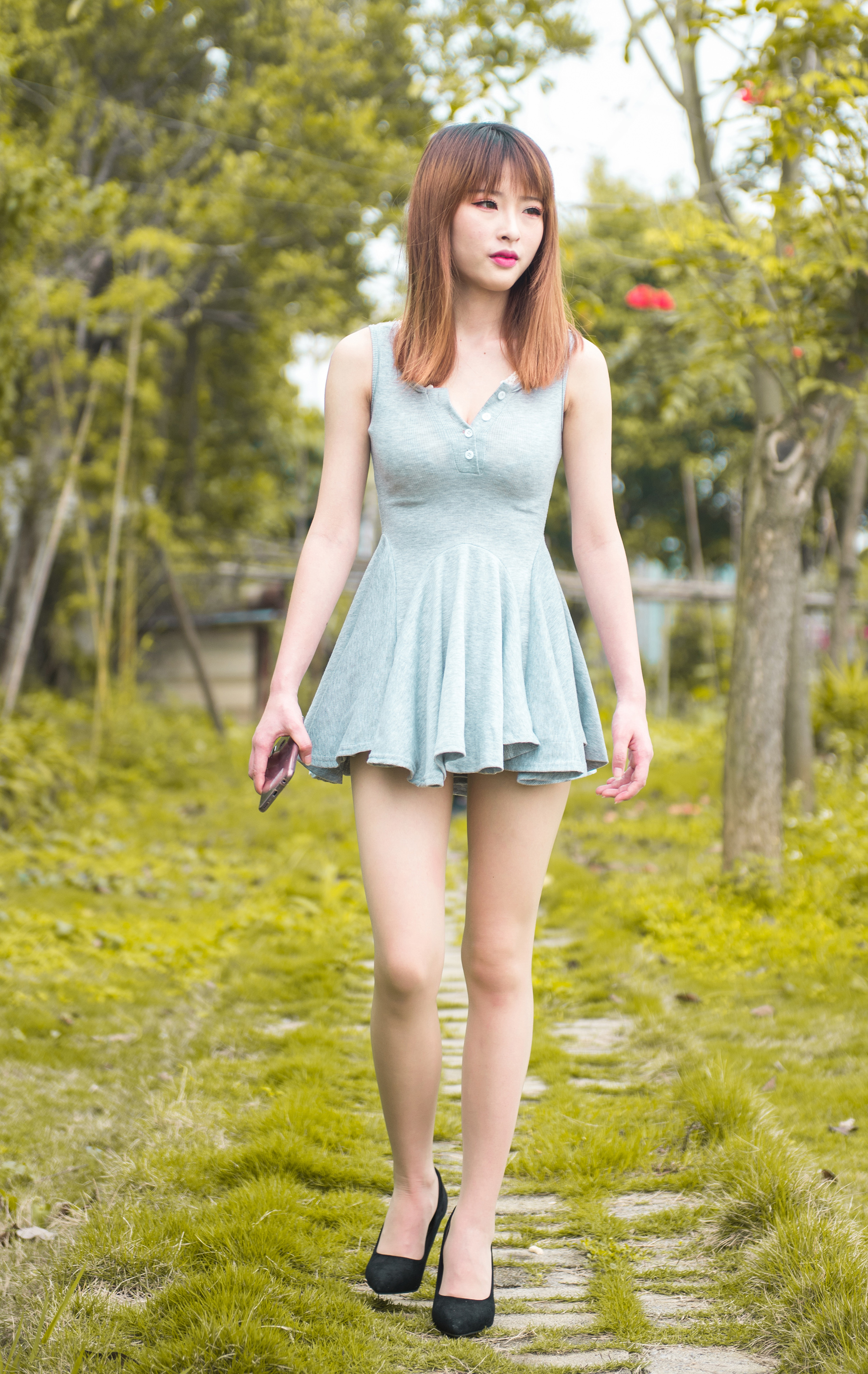  街拍鸭,魔镜街拍,丝袜,裙装,小姐姐,街拍,写真套图,Beautyleg腿模