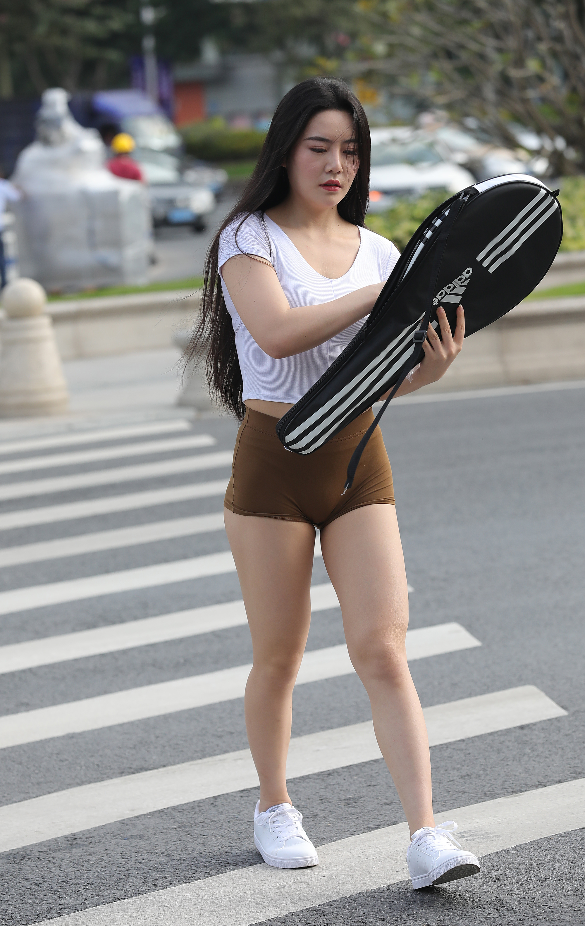 雅苗 街拍鸭,魔镜街拍,紧身裤,美臀,小姐姐,街拍,写真套图,Fushii_海堂