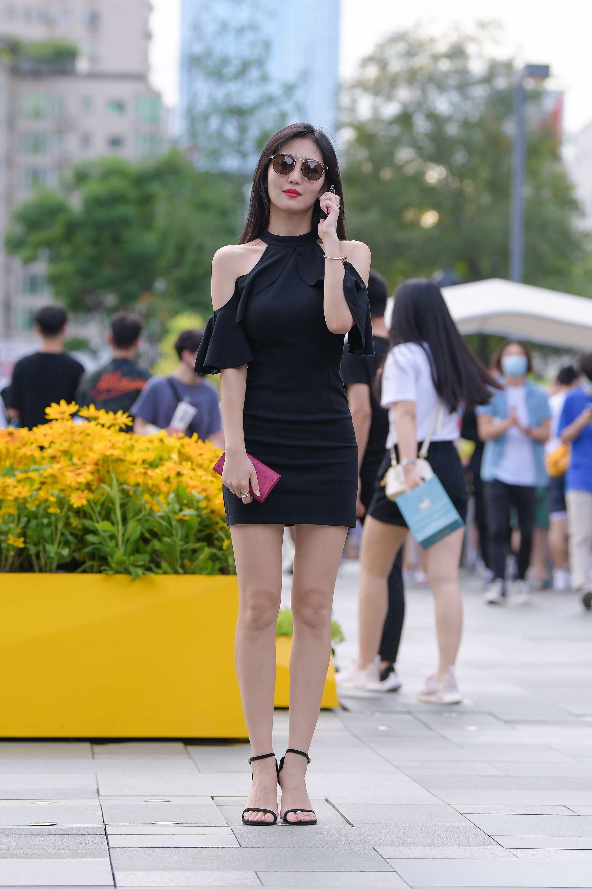  魔镜街拍,裙装,小姐姐,街拍,写真套图,SJA佳爷