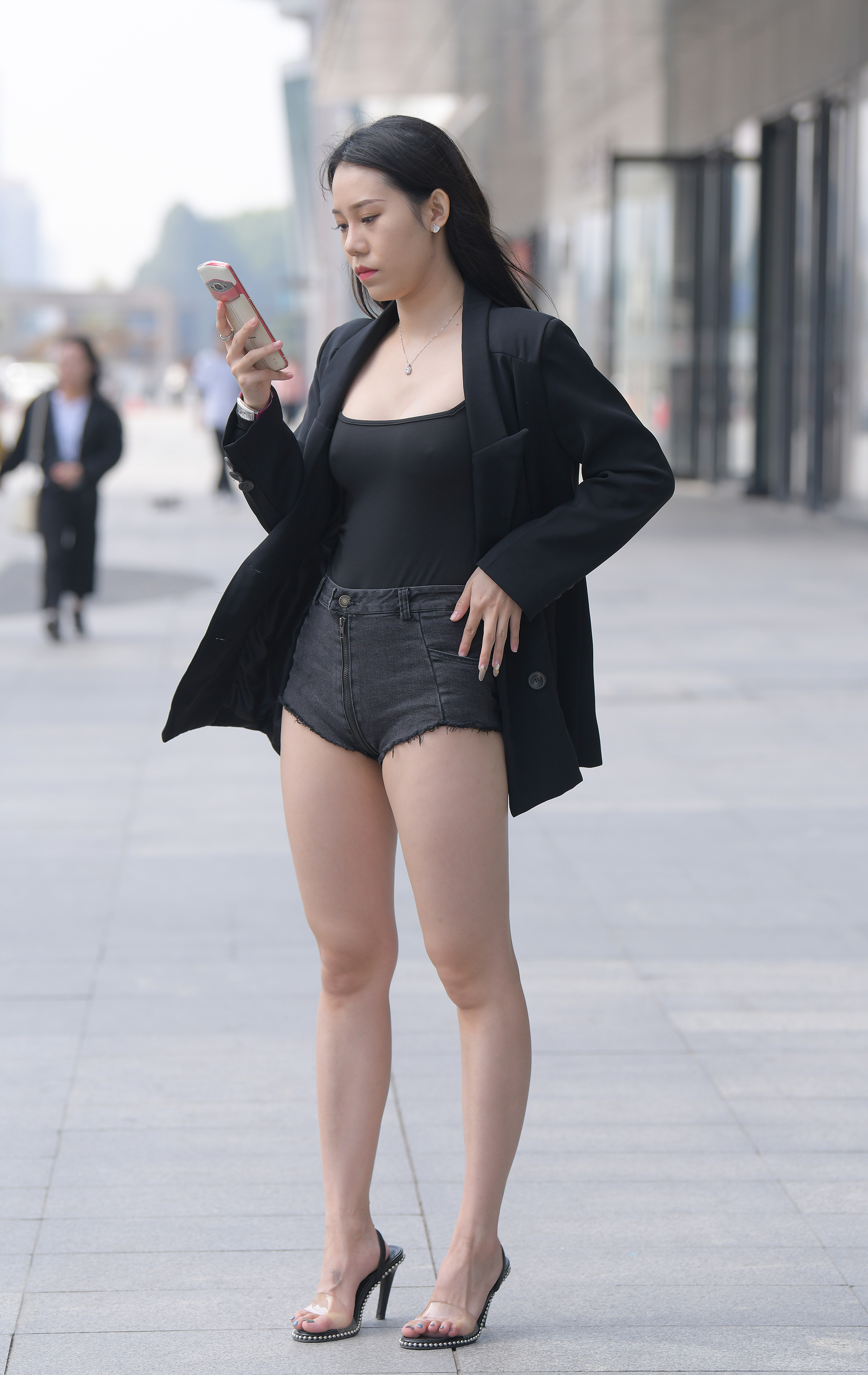  街拍鸭,魔镜街拍,热裤,泳装,熟女,街拍,写真套图,北之北