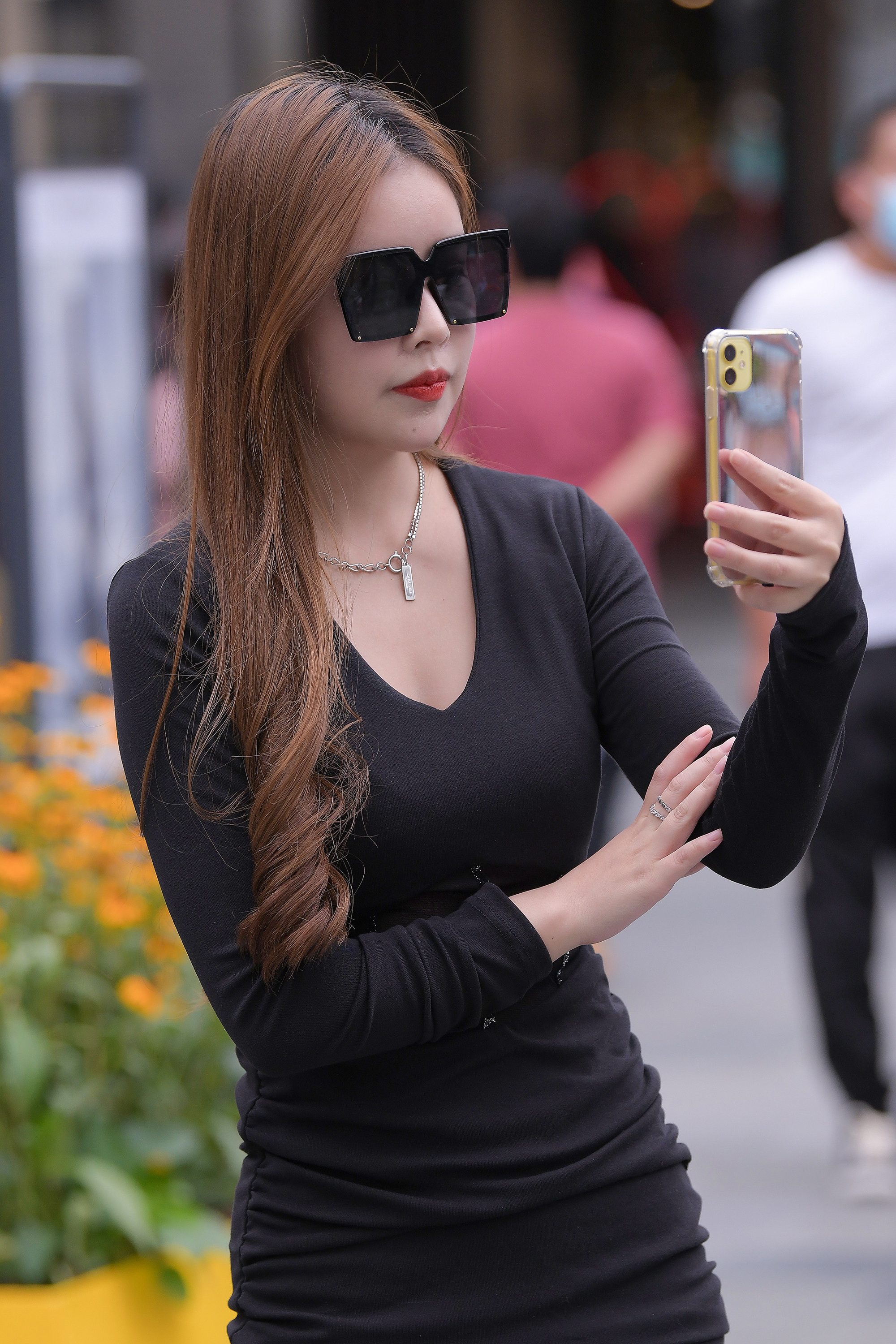  魔镜街拍,丝袜,裙装,少妇,街拍,写真套图,九九八XY