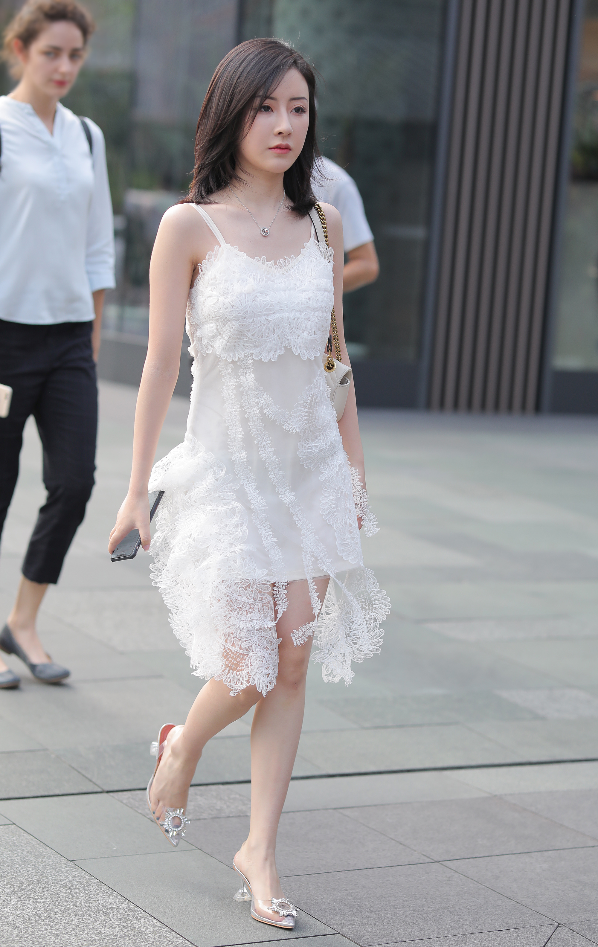  魔镜街拍,裙装,熟女,街拍,写真套图,西瓜