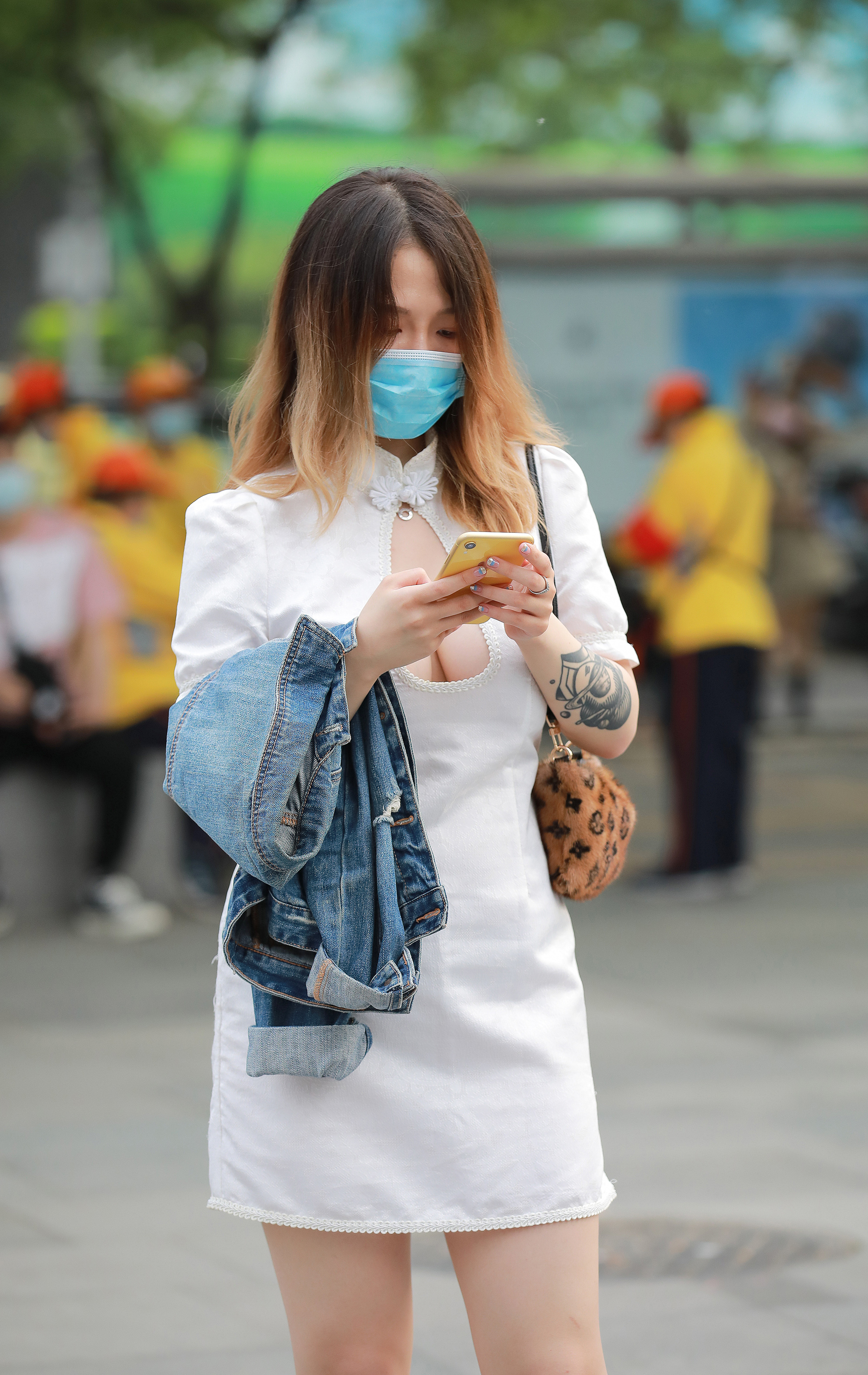  魔镜街拍,裙装,小姐姐,街拍,写真套图,XIAOYU语画界