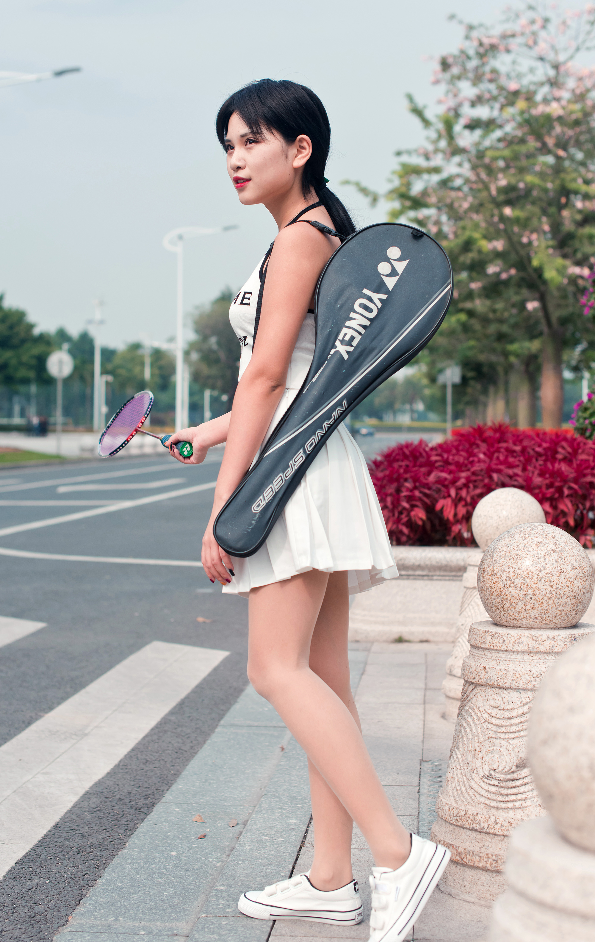  街拍鸭,魔镜街拍,丝袜,裙装,熟女,街拍,写真套图,Nyako喵子