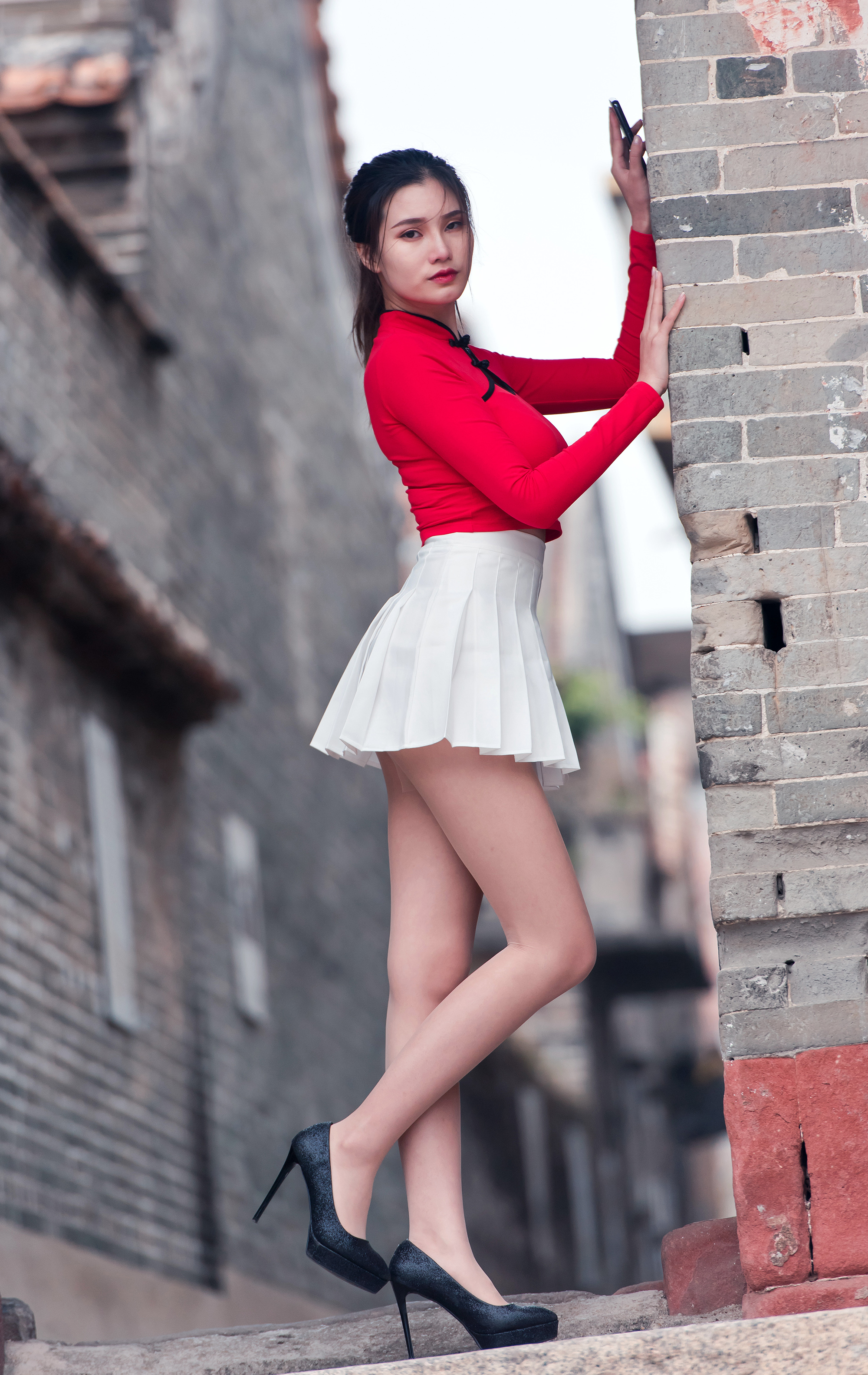 婷婷 街拍鸭,魔镜街拍,丝袜,裙装,人妻,街拍,写真套图,Taste顽味生活