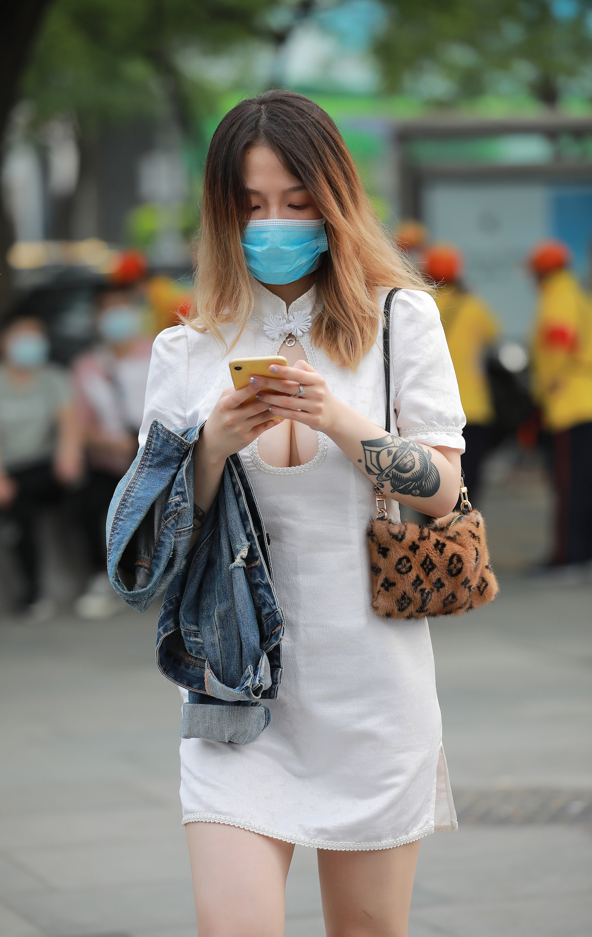  魔镜街拍,裙装,人妻,街拍,写真套图,这个泡泡就是逊啦