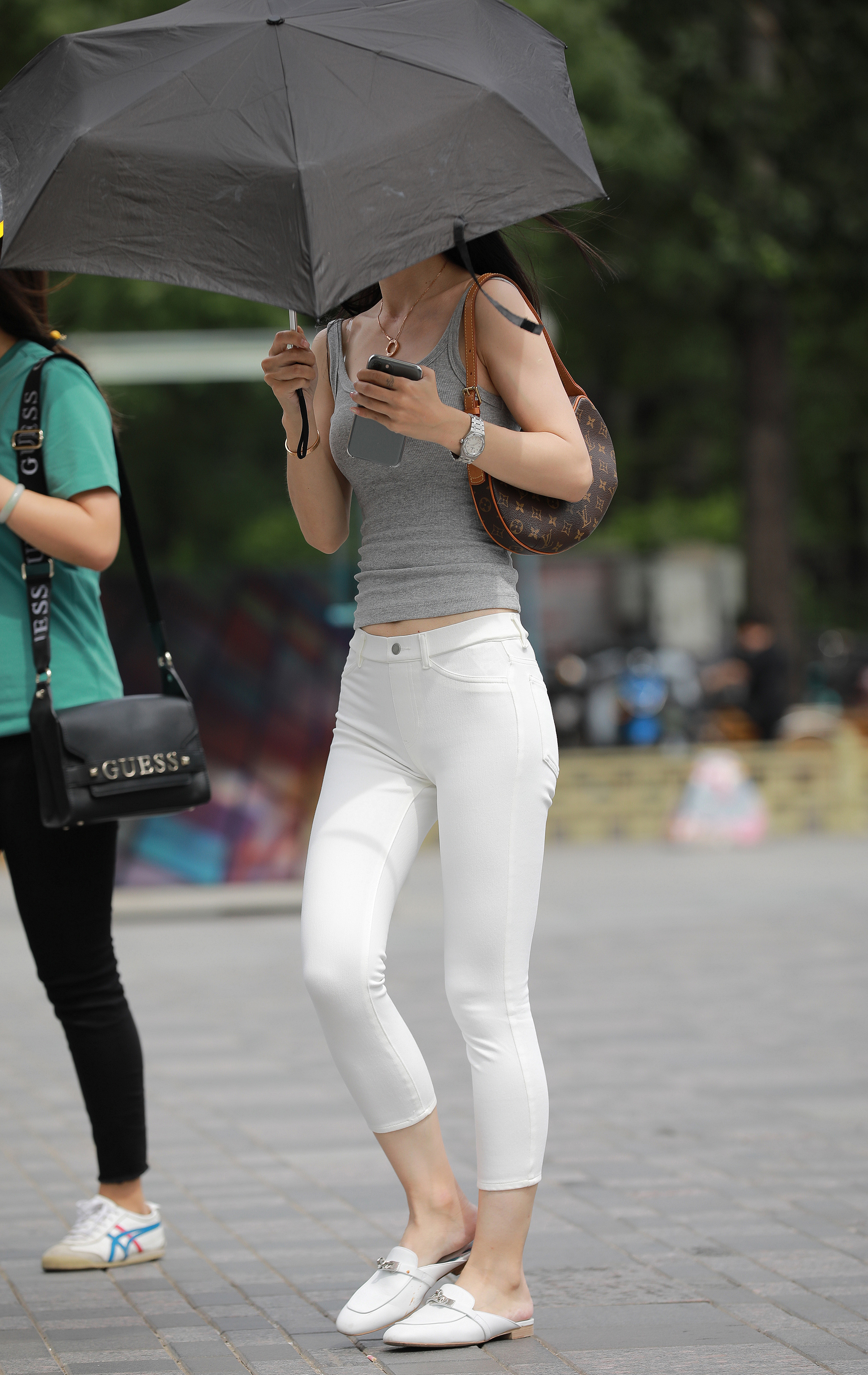  魔镜街拍,紧身裤,熟女,街拍,写真套图,MFStar模范学院