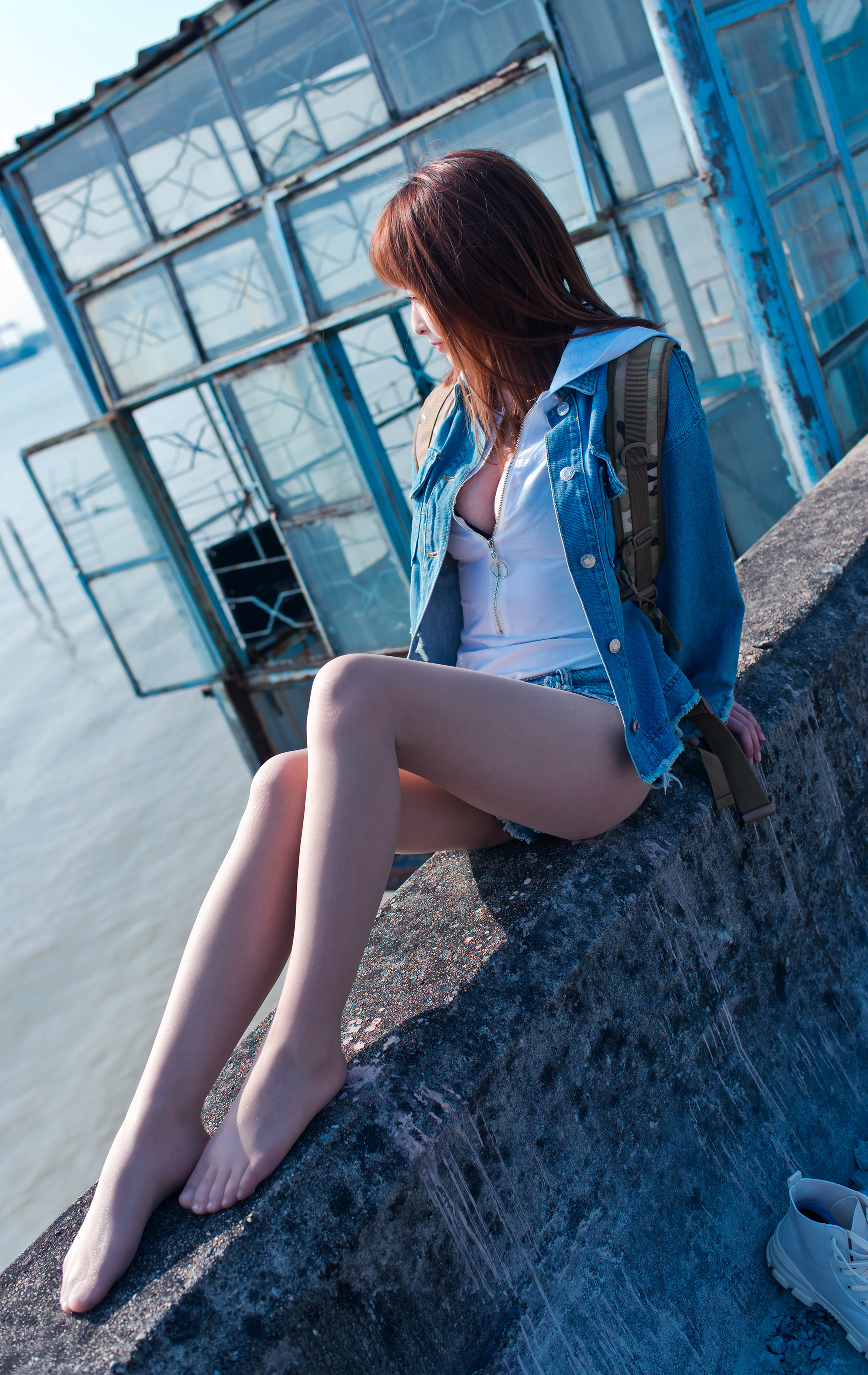  街拍鸭,魔镜街拍,丝袜,热裤,小姐姐,街拍,写真套图,Sexy Asian Girls Feet