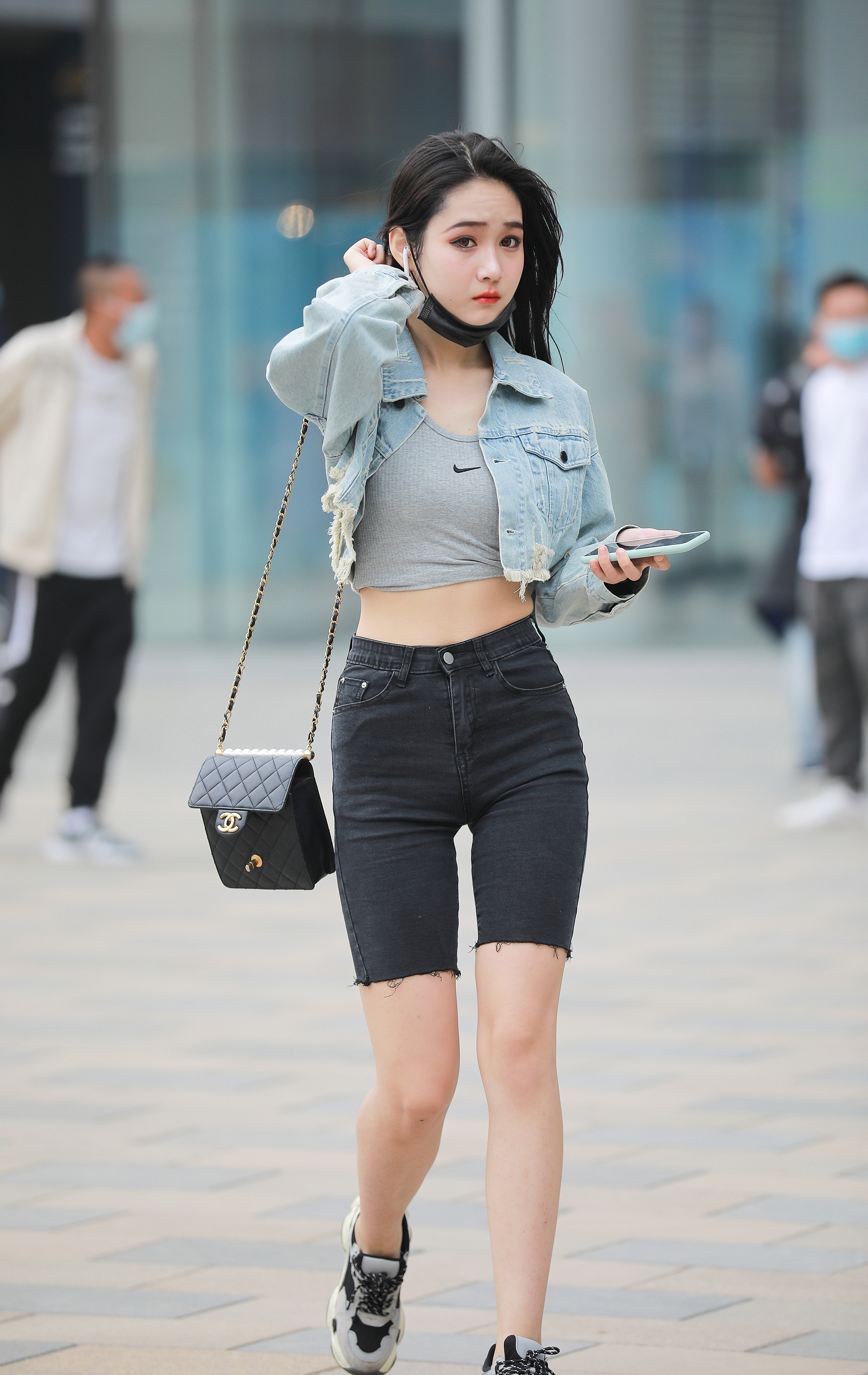  街拍鸭,魔镜街拍,紧身裤,熟女,街拍,写真套图,IMiss爱蜜社