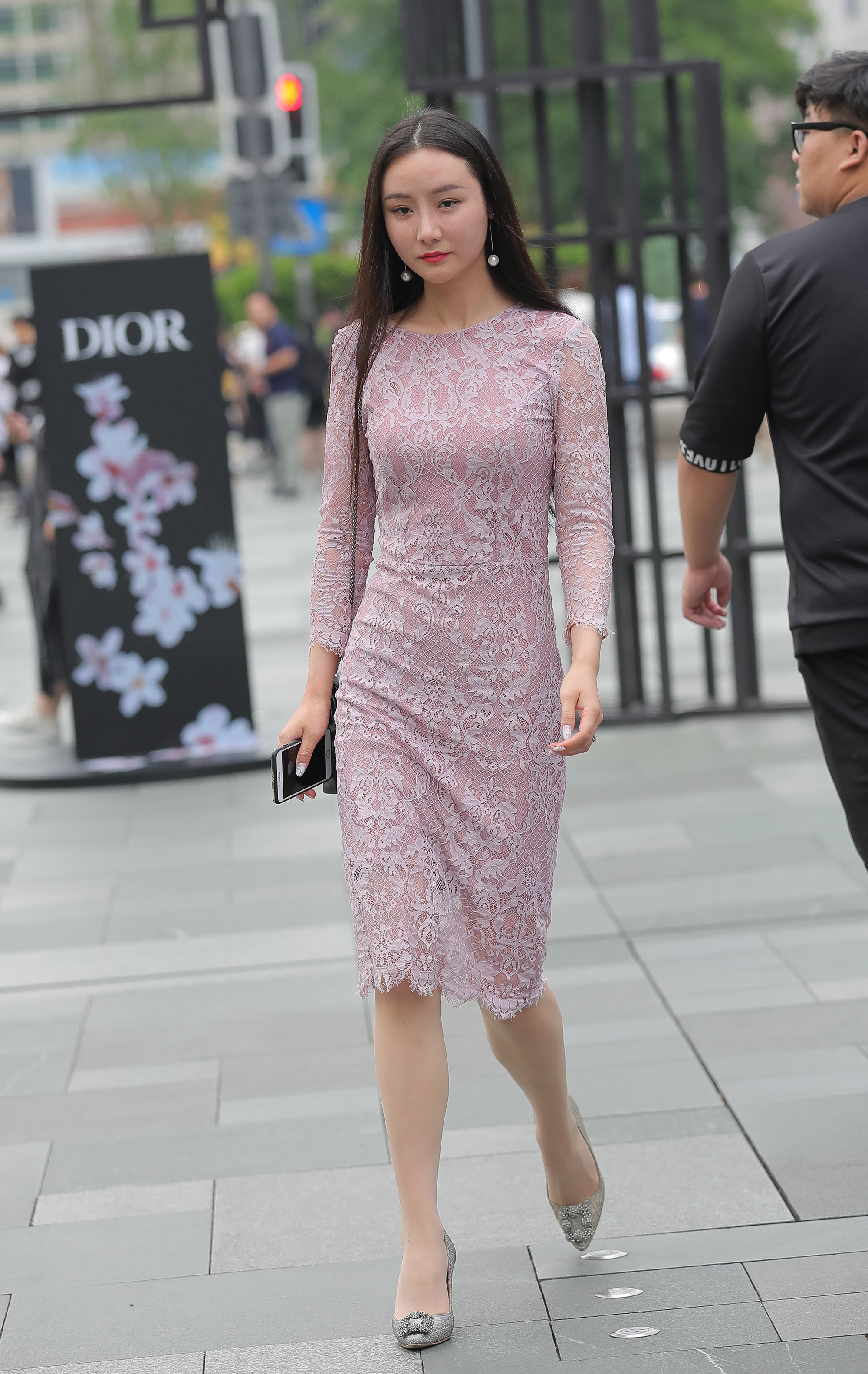  魔镜街拍,丝袜,裙装,美女,街拍,写真套图,大西瓜爱牙膏