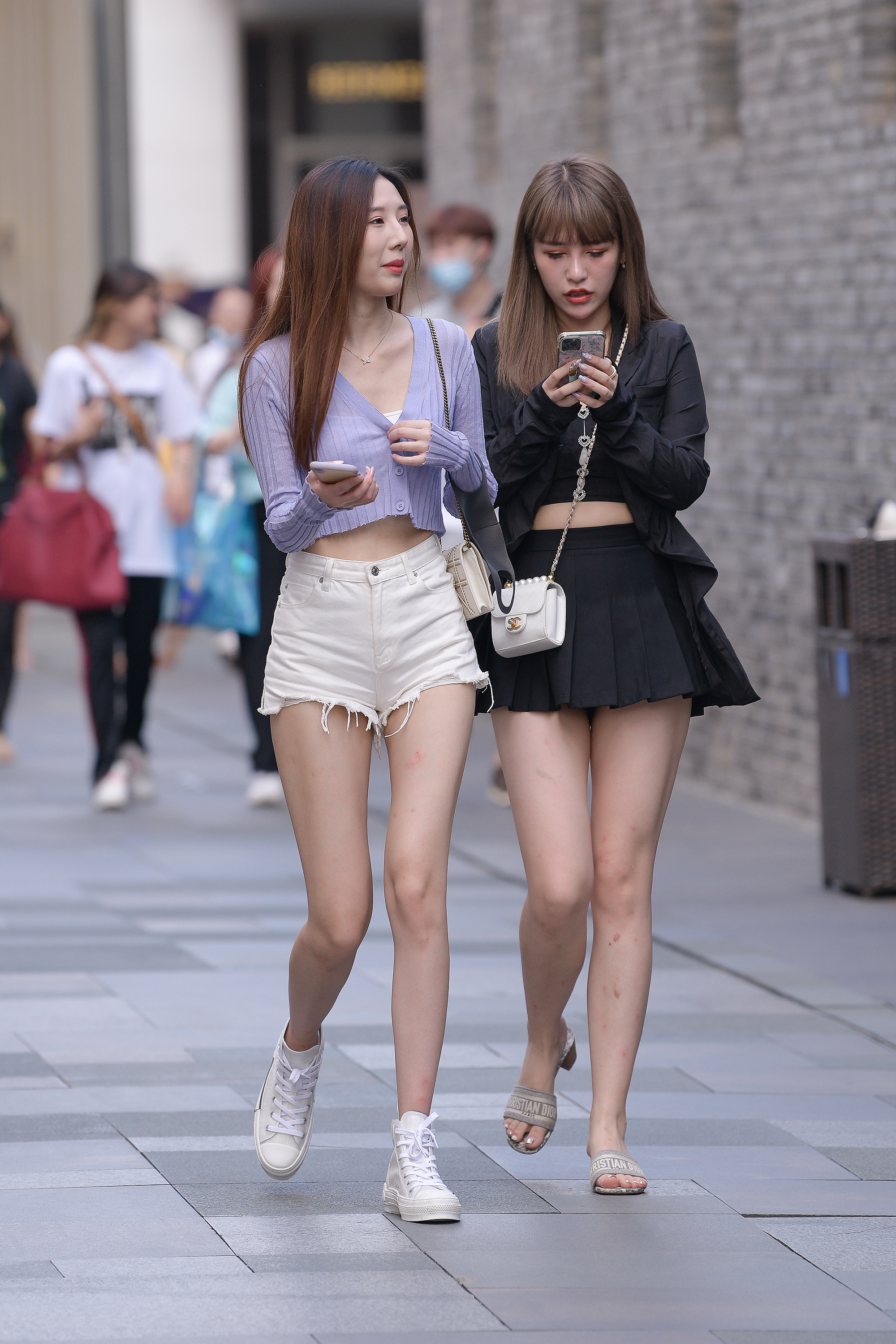  魔镜街拍,热裤,美女,街拍,写真套图,丝月神