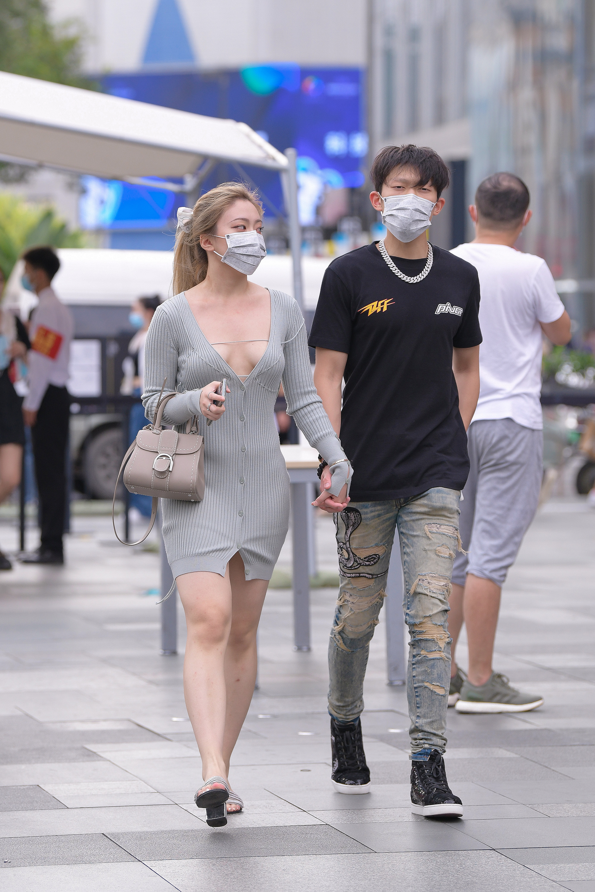  魔镜街拍,裙装,人妻,街拍,写真套图,Imzsock