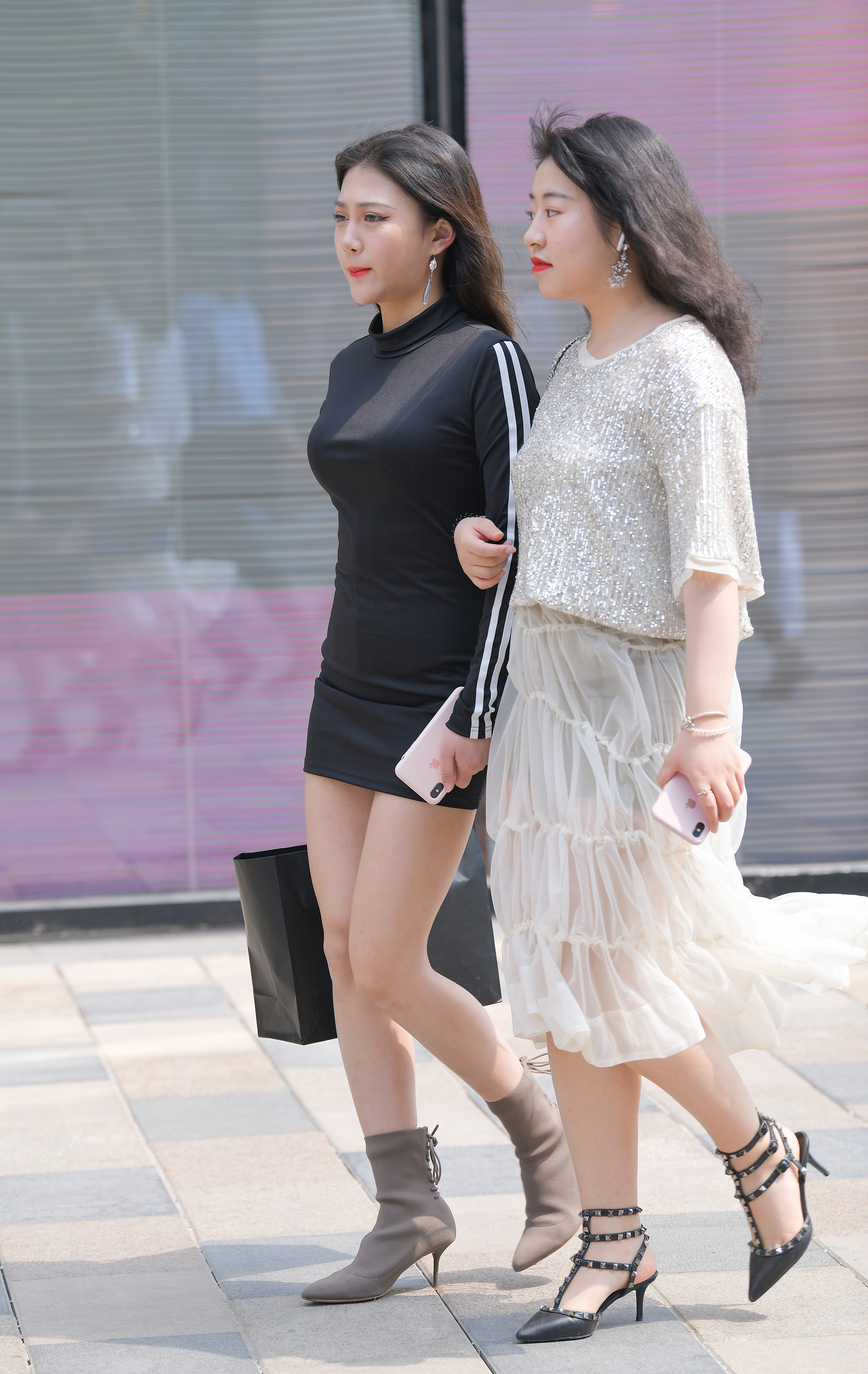  魔镜街拍,丝袜,裙装,人妻,街拍,写真套图,丝月神