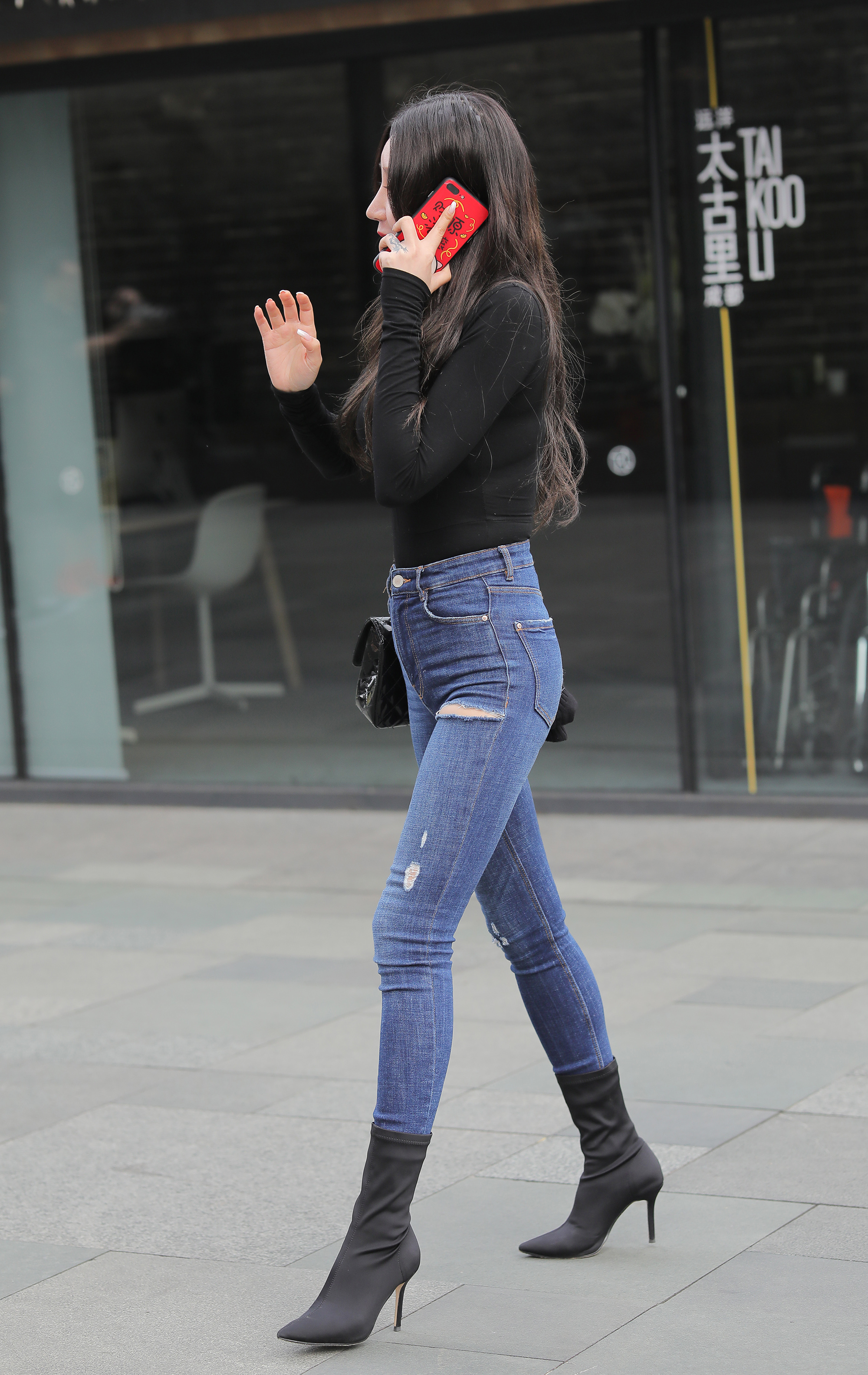  魔镜街拍,,熟女,街拍,写真套图,大西瓜爱牙膏