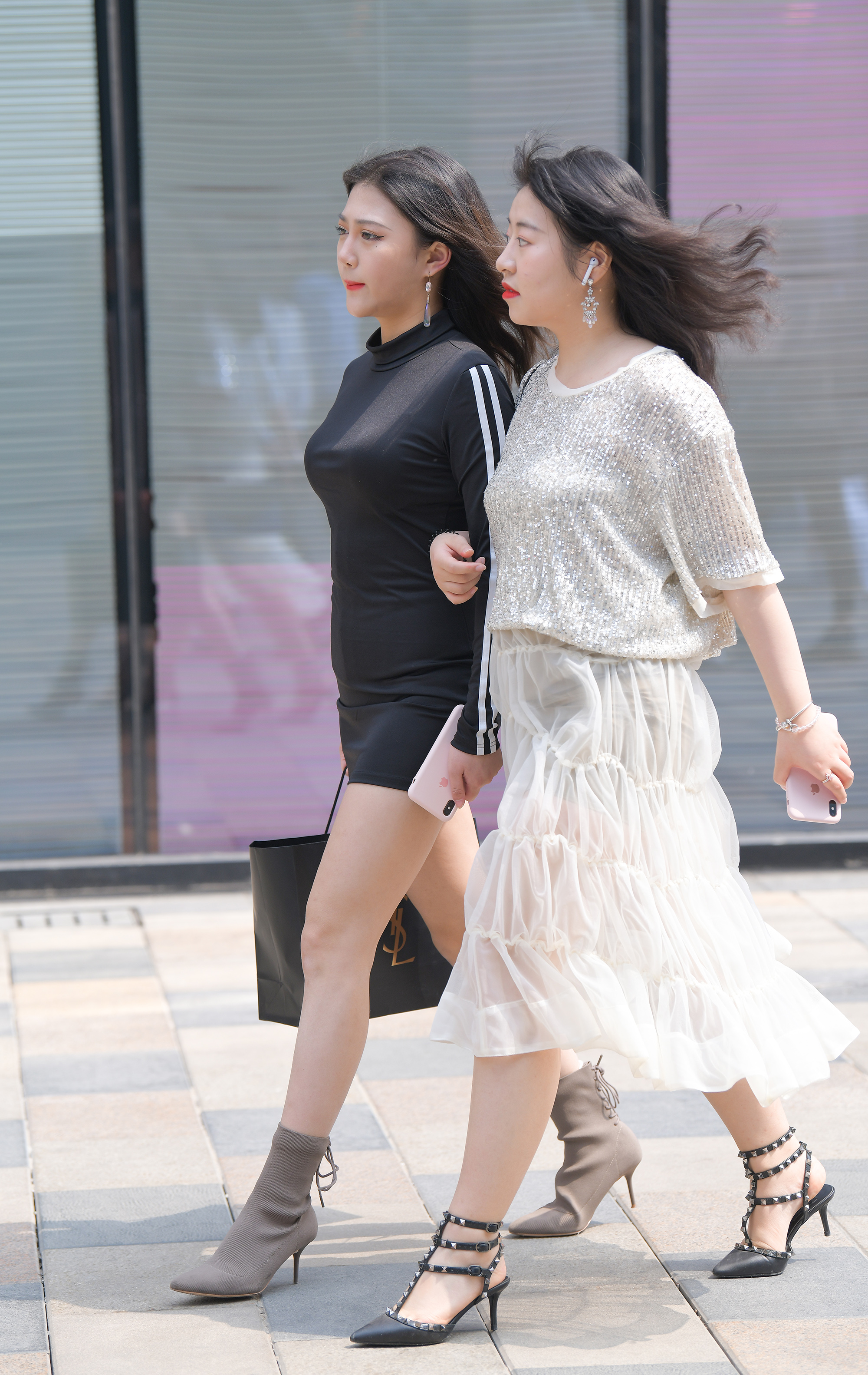  魔镜街拍,丝袜,裙装,美女,街拍,写真套图,六二二同学