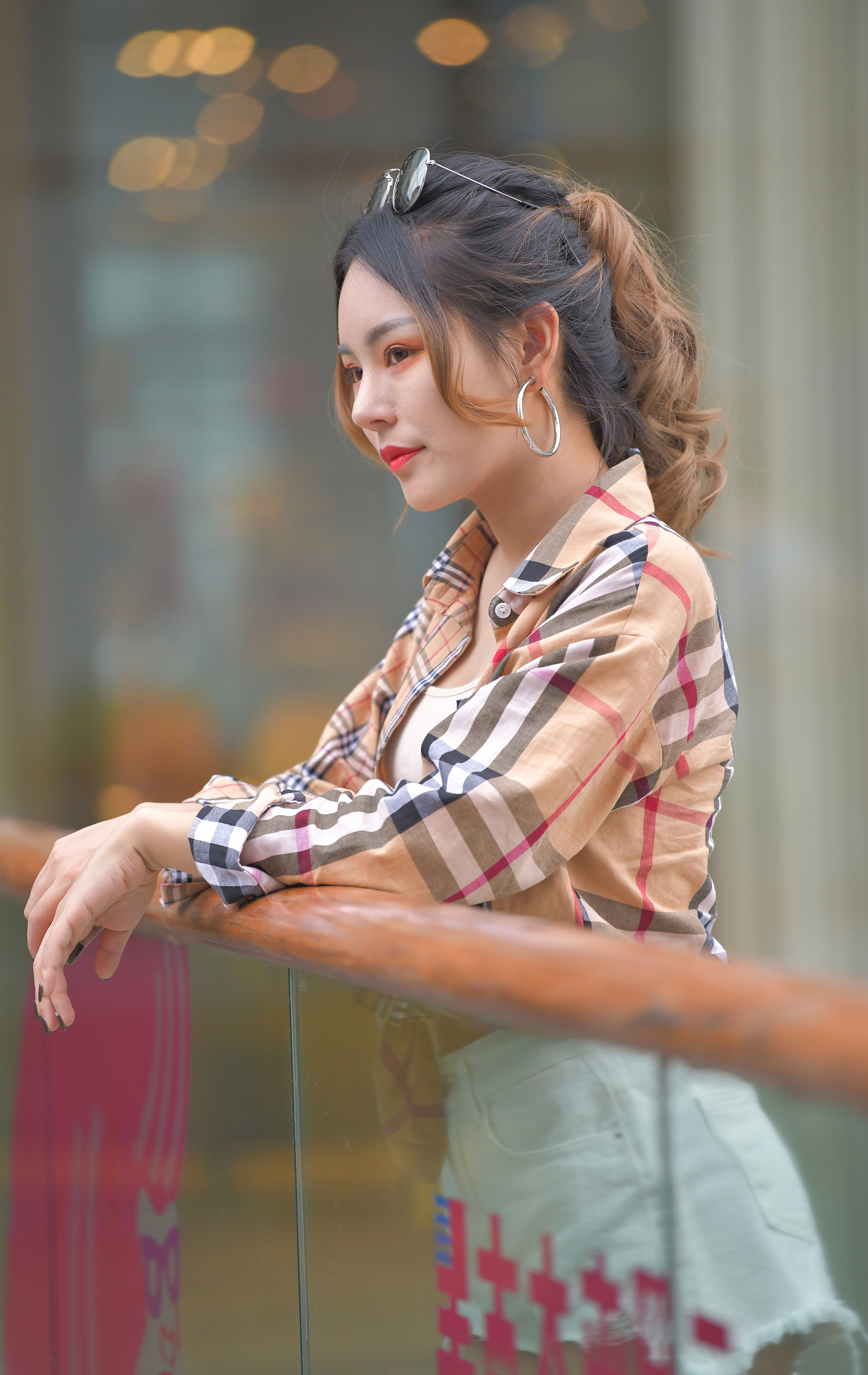  魔镜街拍,热裤,小姐姐,街拍,写真套图,这个泡泡就是逊啦