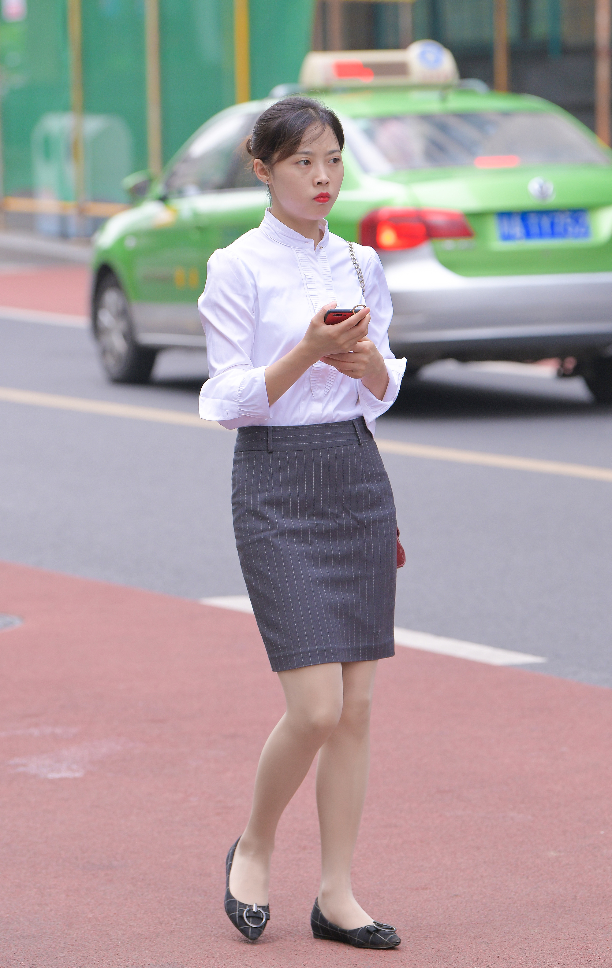  魔镜街拍,裙装,丝袜,熟女,街拍,写真套图,喵写真