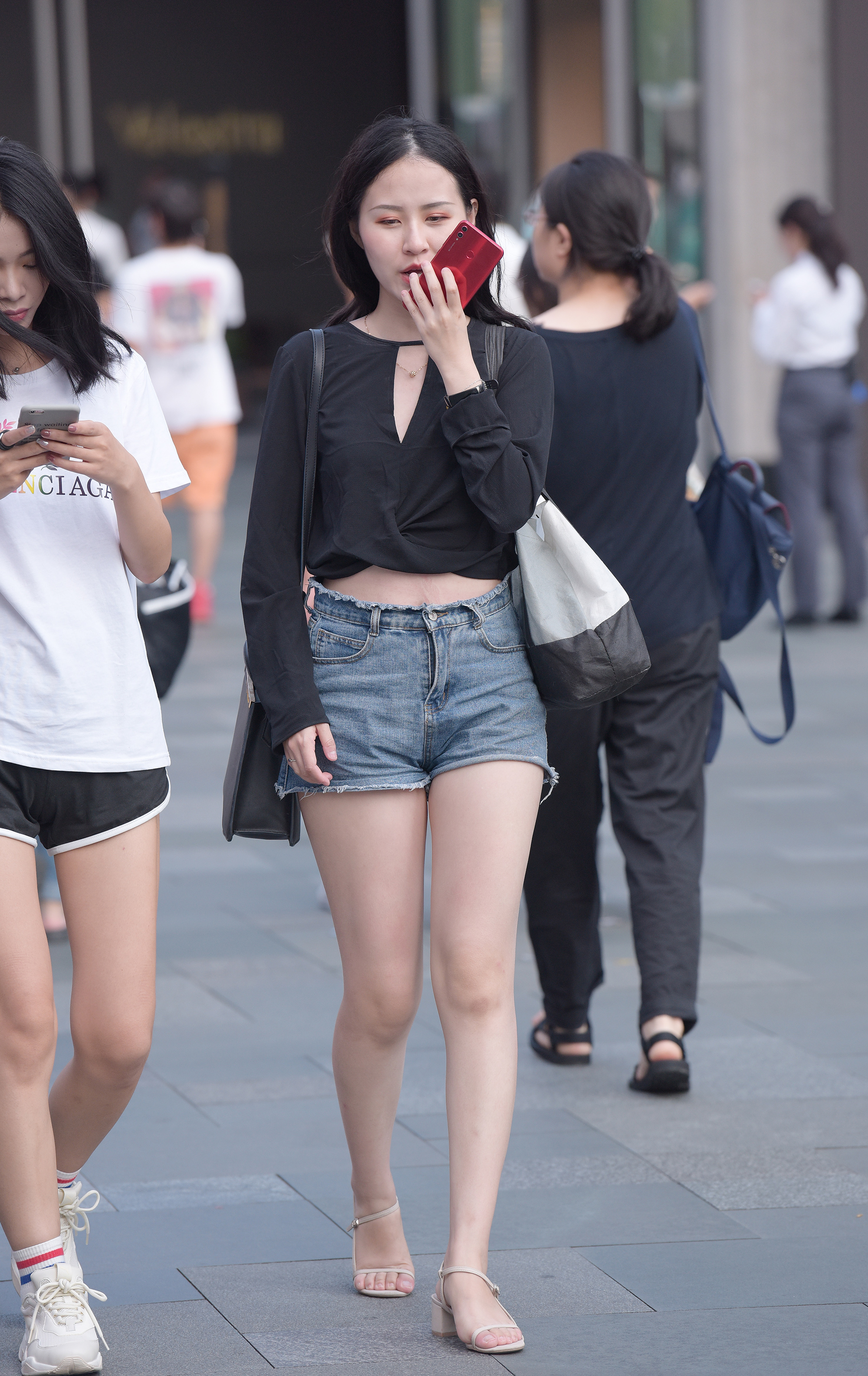  魔镜街拍,热裤,少妇,街拍,写真套图,MiStar魅妍社