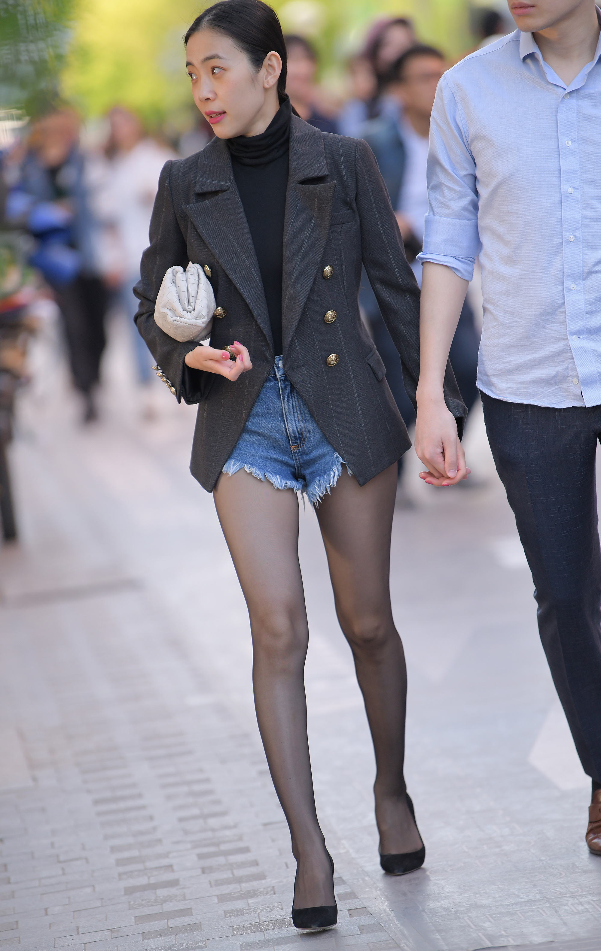  魔镜街拍,丝袜,热裤,人妻,街拍,写真套图,森萝财团