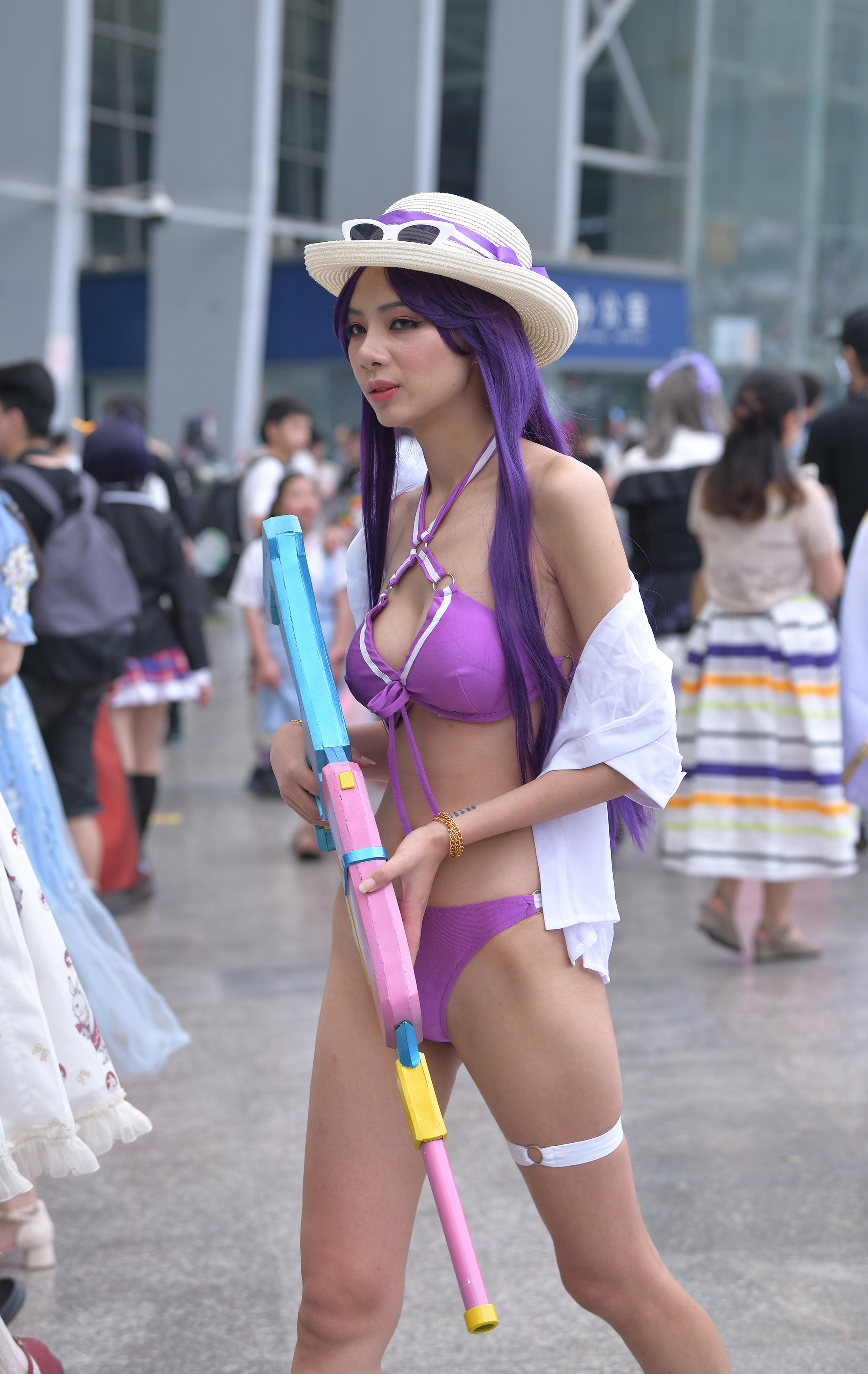  魔镜街拍,泳装,小姐姐,街拍,写真套图,周叽是可爱兔兔