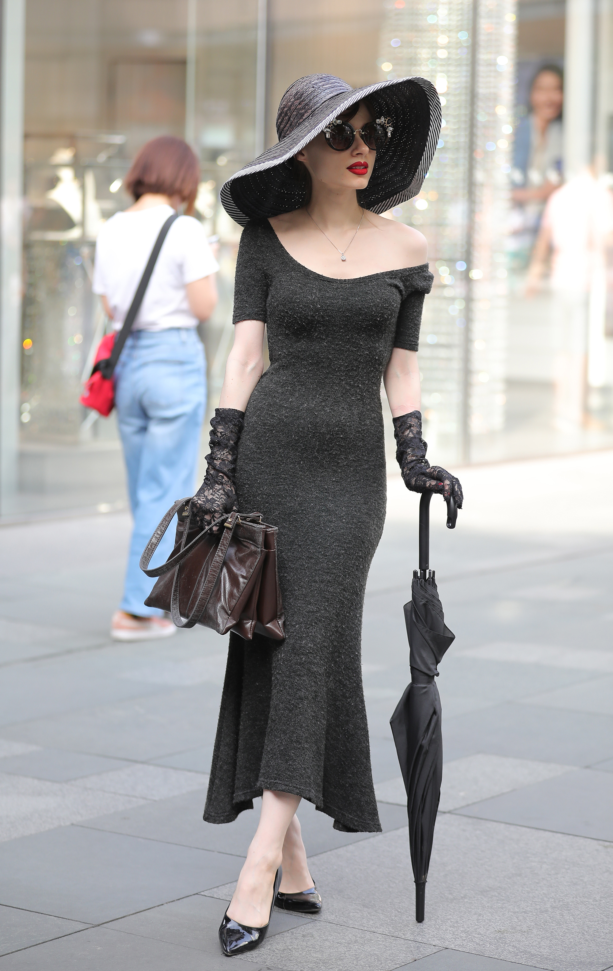  魔镜街拍,裙装,小姐姐,街拍,写真套图,LD零度摄影