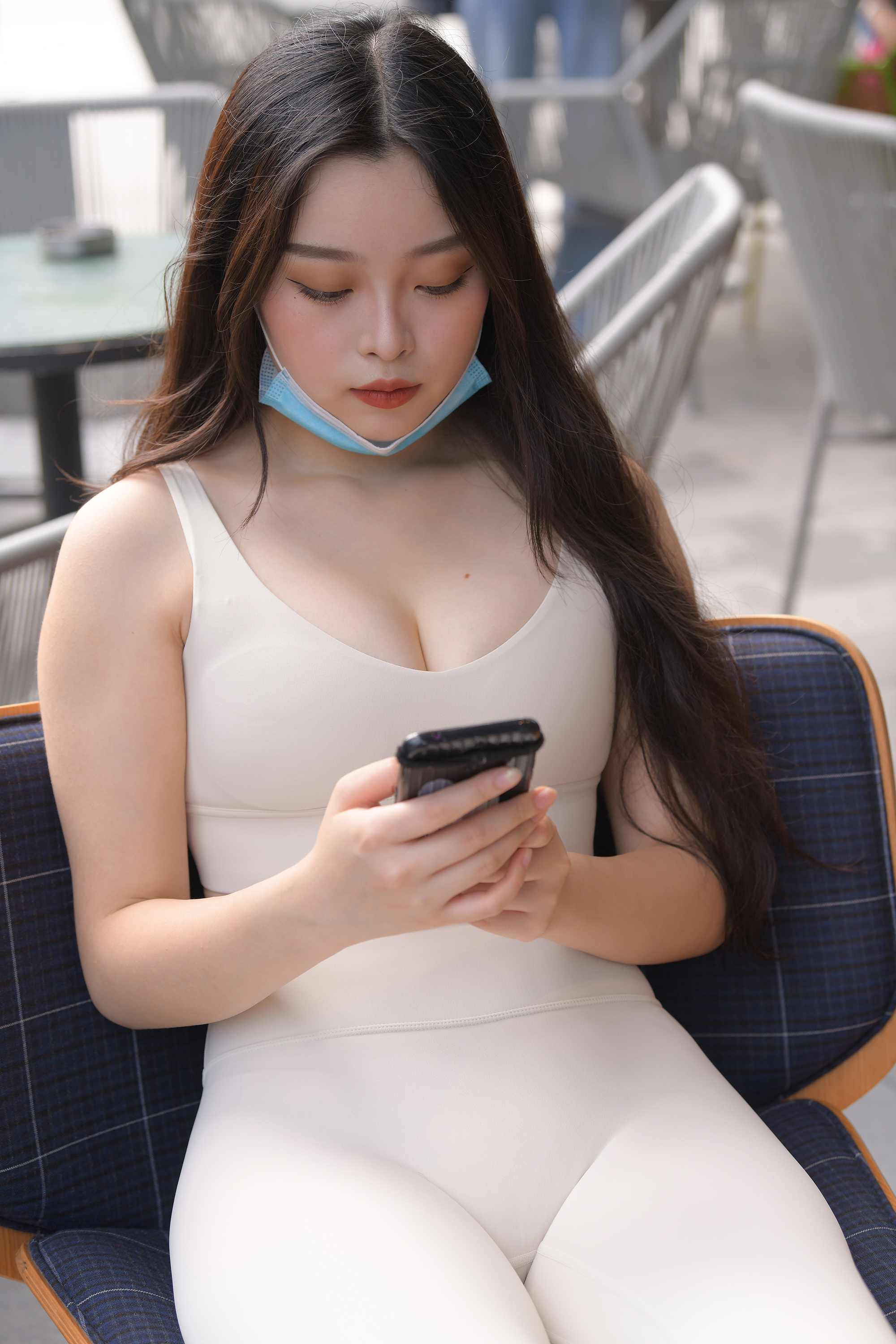 图片[1]-910 情归大理 | 裸色瑜伽裤美女 22G 晴瑶-KHL.CC-快活林