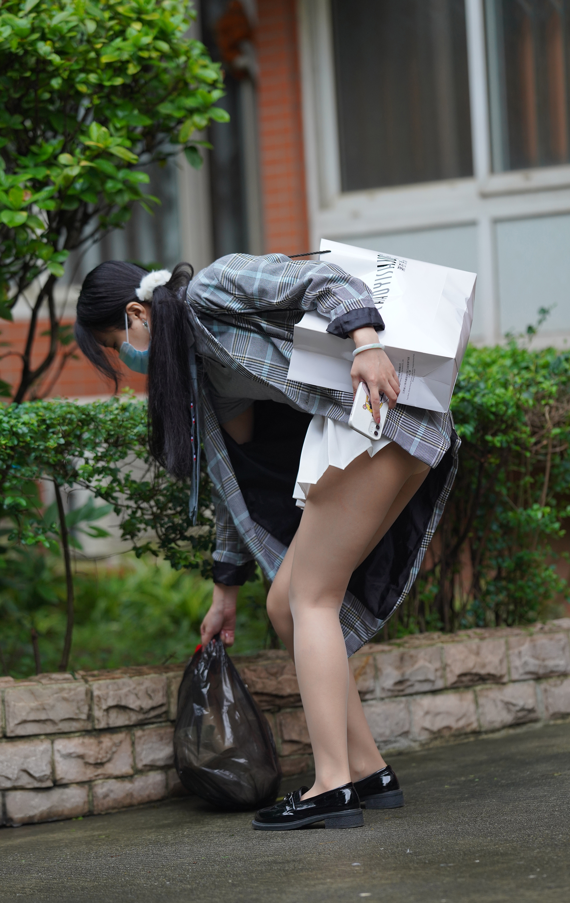 加菲mao 街拍鸭,魔镜街拍,丝袜,裙装,小姐姐,街拍,写真套图,鳗鱼霏儿