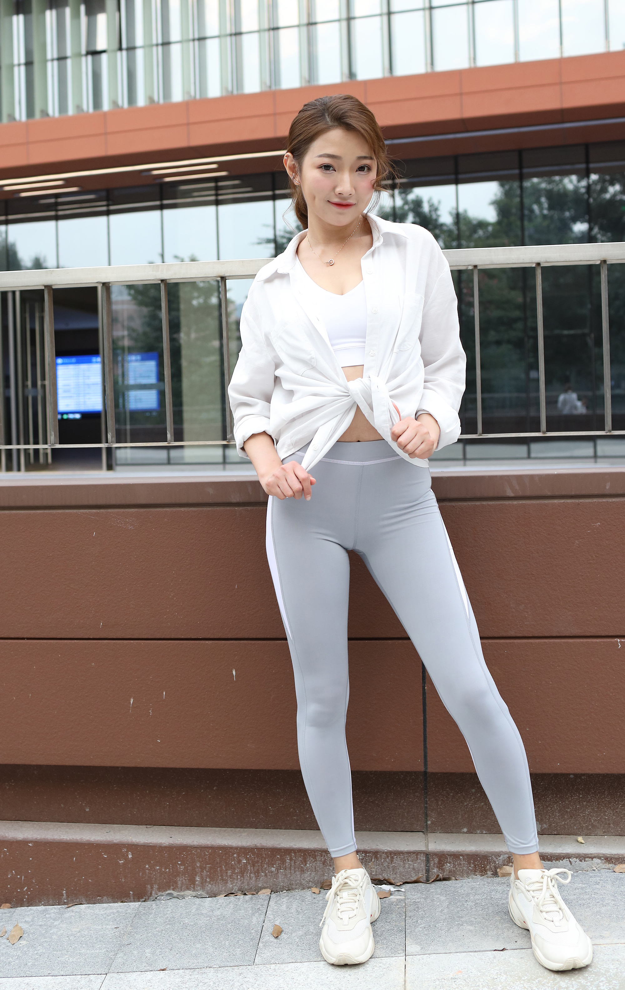  街拍鸭,魔镜街拍,紧身裤,美女,街拍,写真套图,FAIRY CLUB妖精社